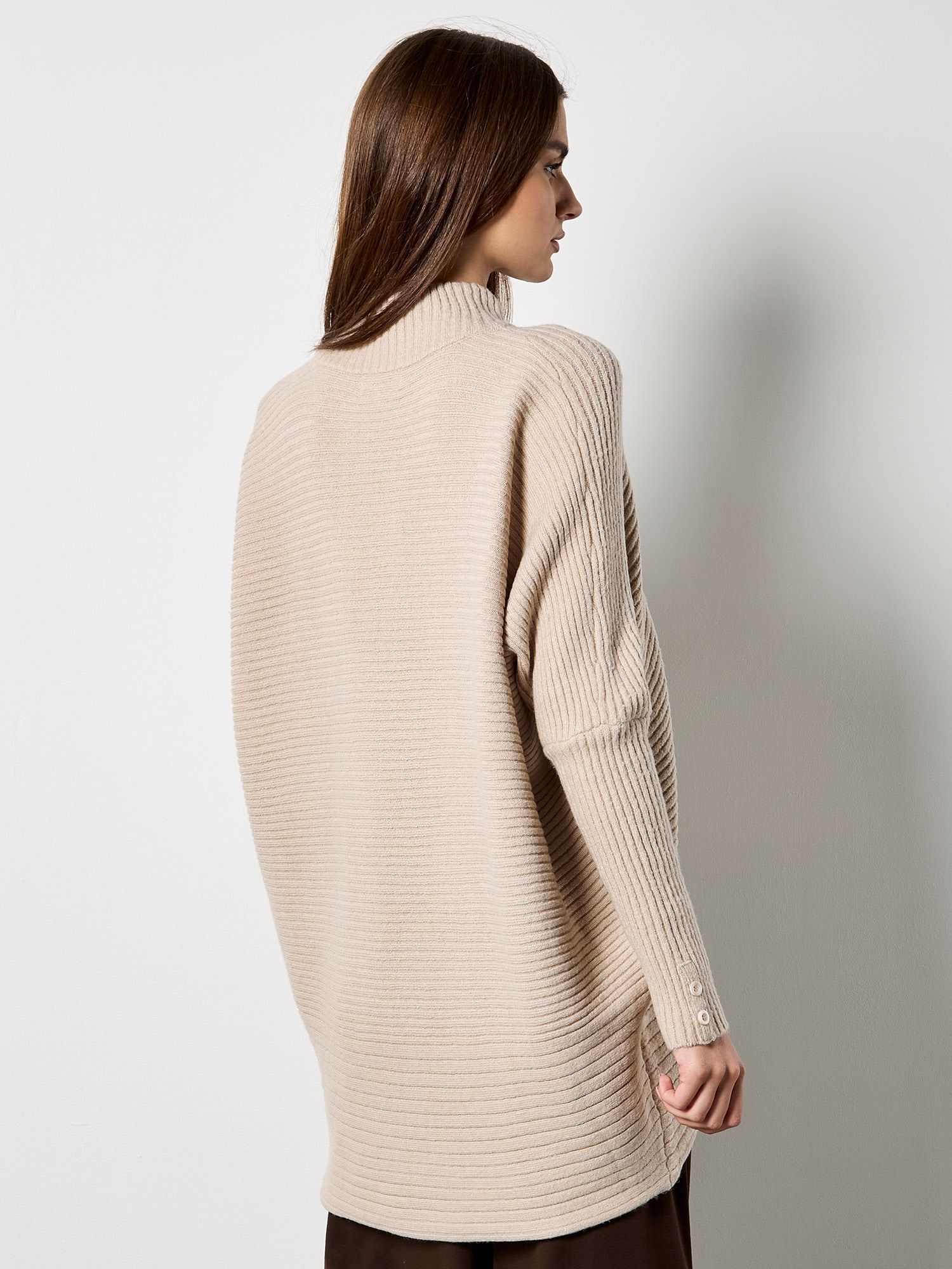 Apricot Strickpullover »Oversized-Pullover« mit Stehkragen