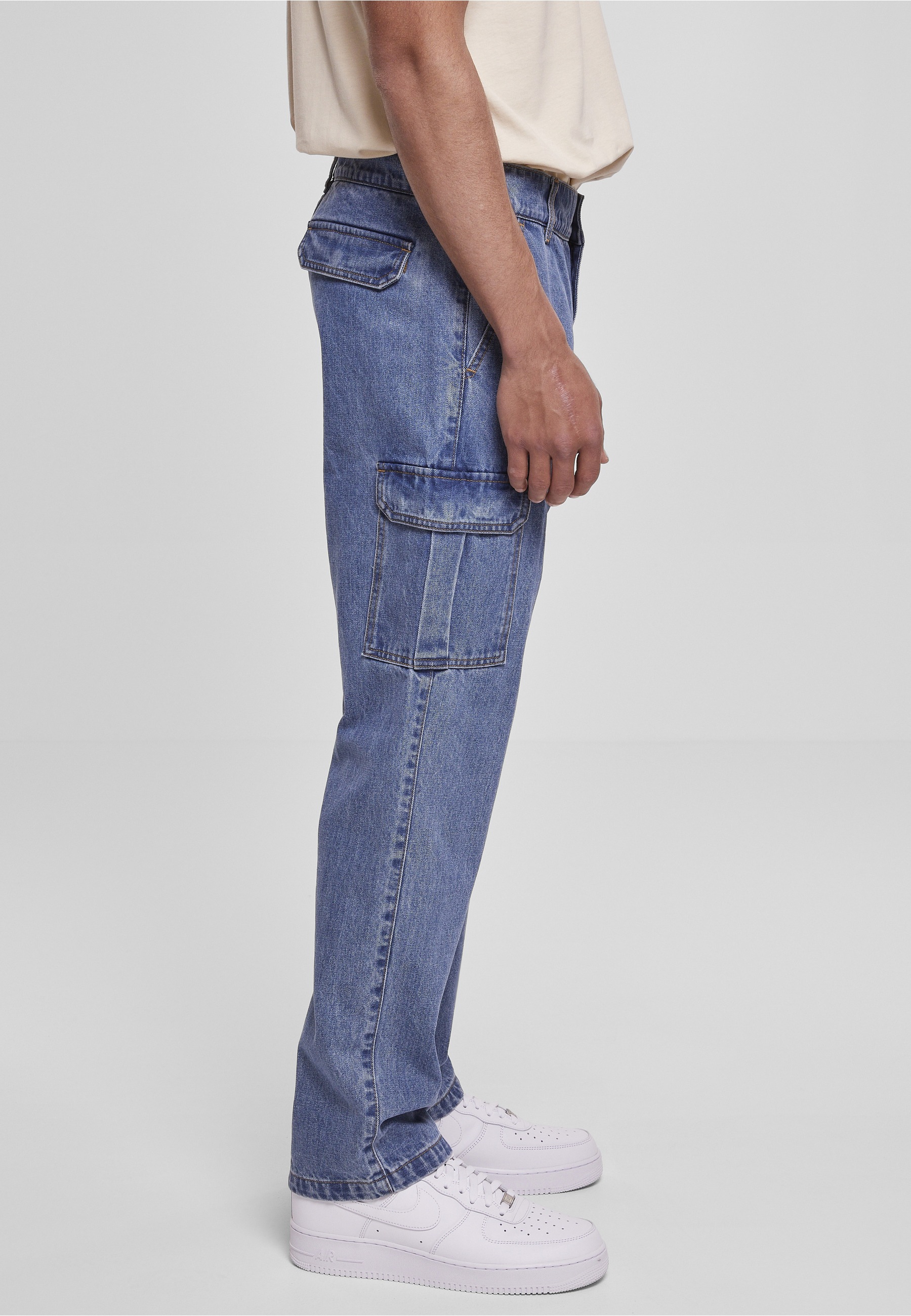 URBAN CLASSICS Bequeme Jeans »Urban Classics Herren Straight Leg Cargo Jeans«