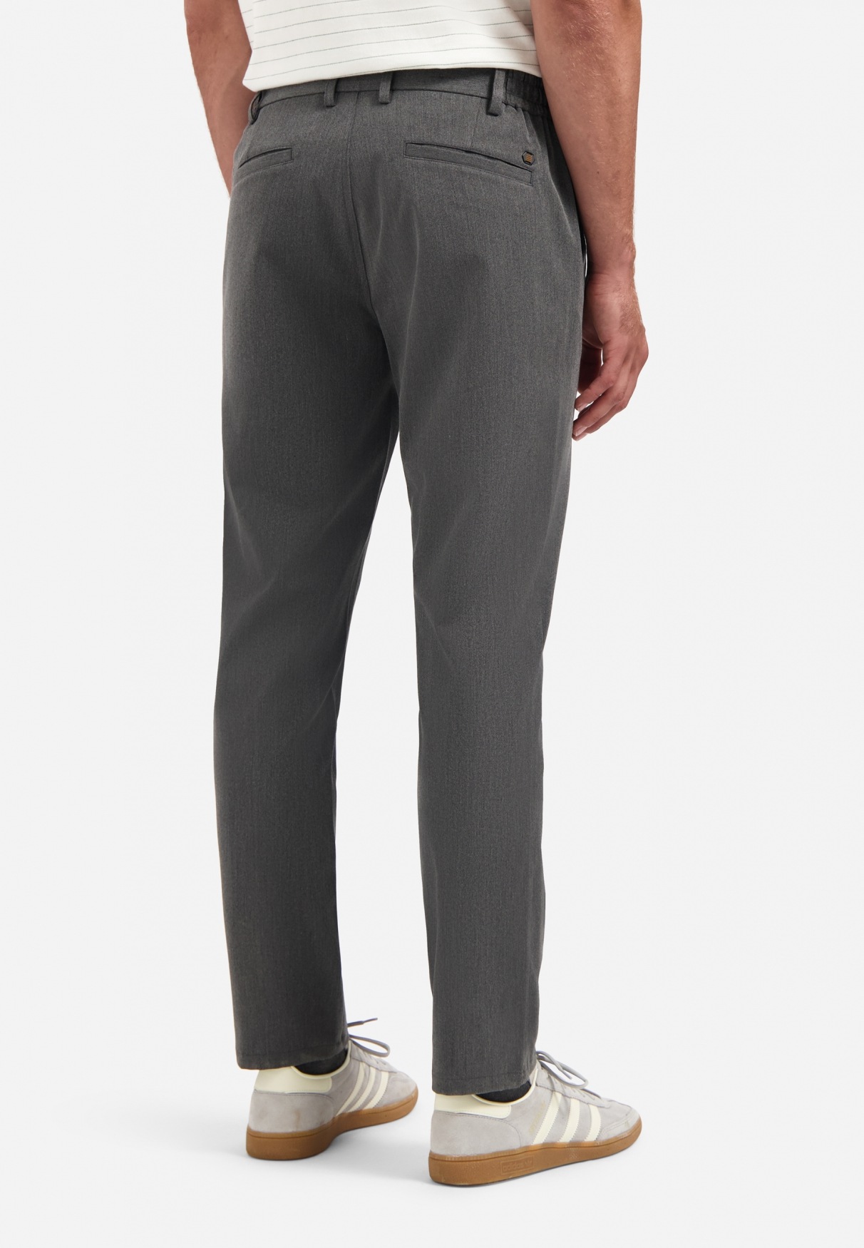 NO EXCESS Chinohose "No Excess Melierte Stretch-Chinohose Pants Chino Stret günstig online kaufen