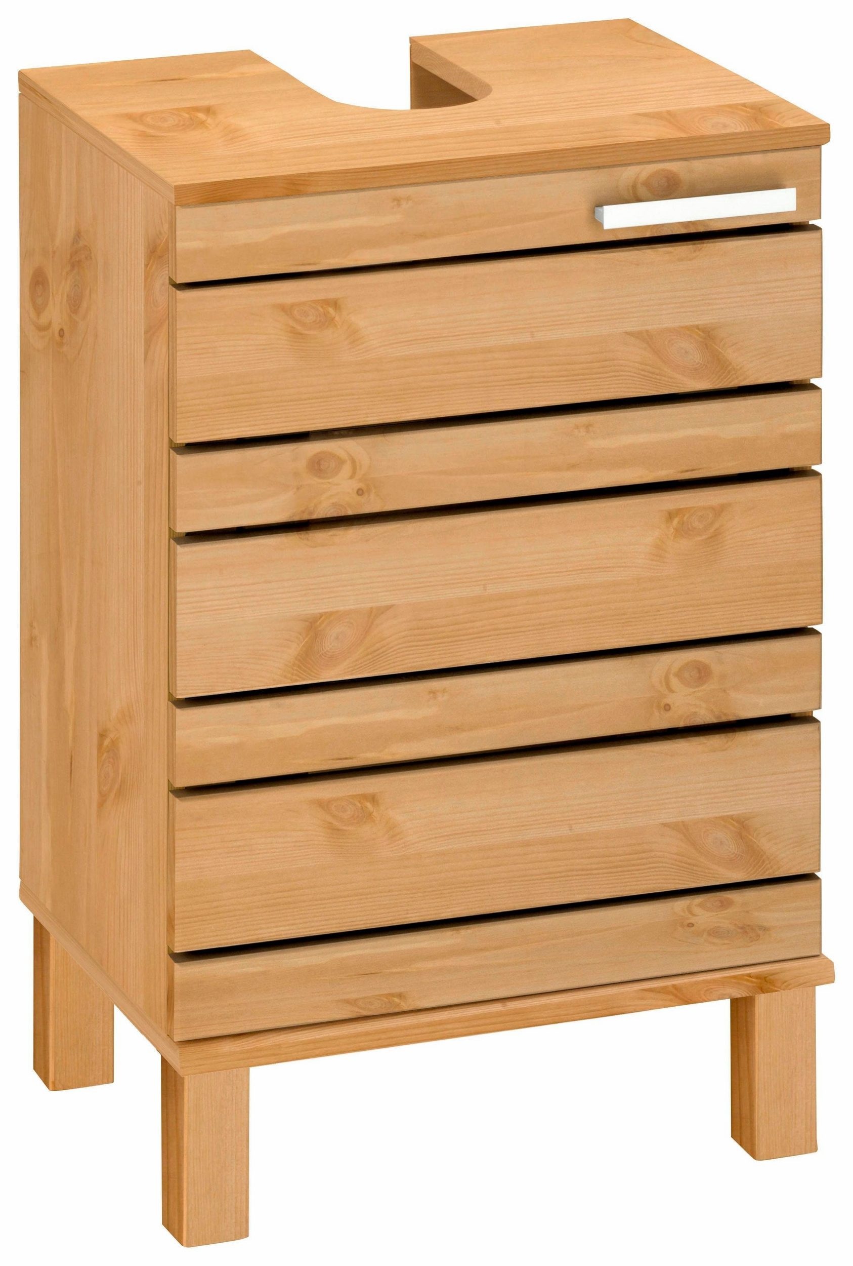 Home affaire Waschbeckenunterschrank "JOSIE" Breite 40 cm, aus Massivholz, Metallgriff, 1 Tür