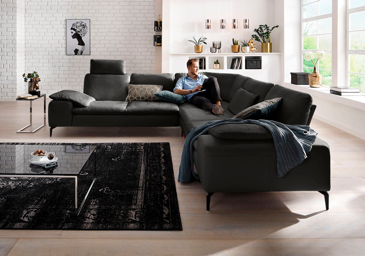 W.SCHILLIG Ecksofa "valentinoo, Designsofa, elegant und bequem, L-Form", (S günstig online kaufen