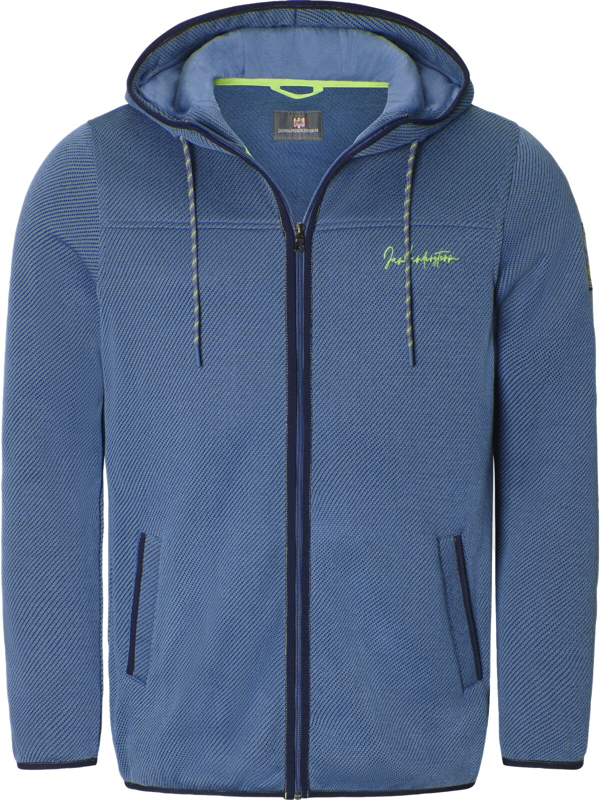 Jan Vanderstorm Kapuzensweatjacke »Strickfleecejacke AHARE«