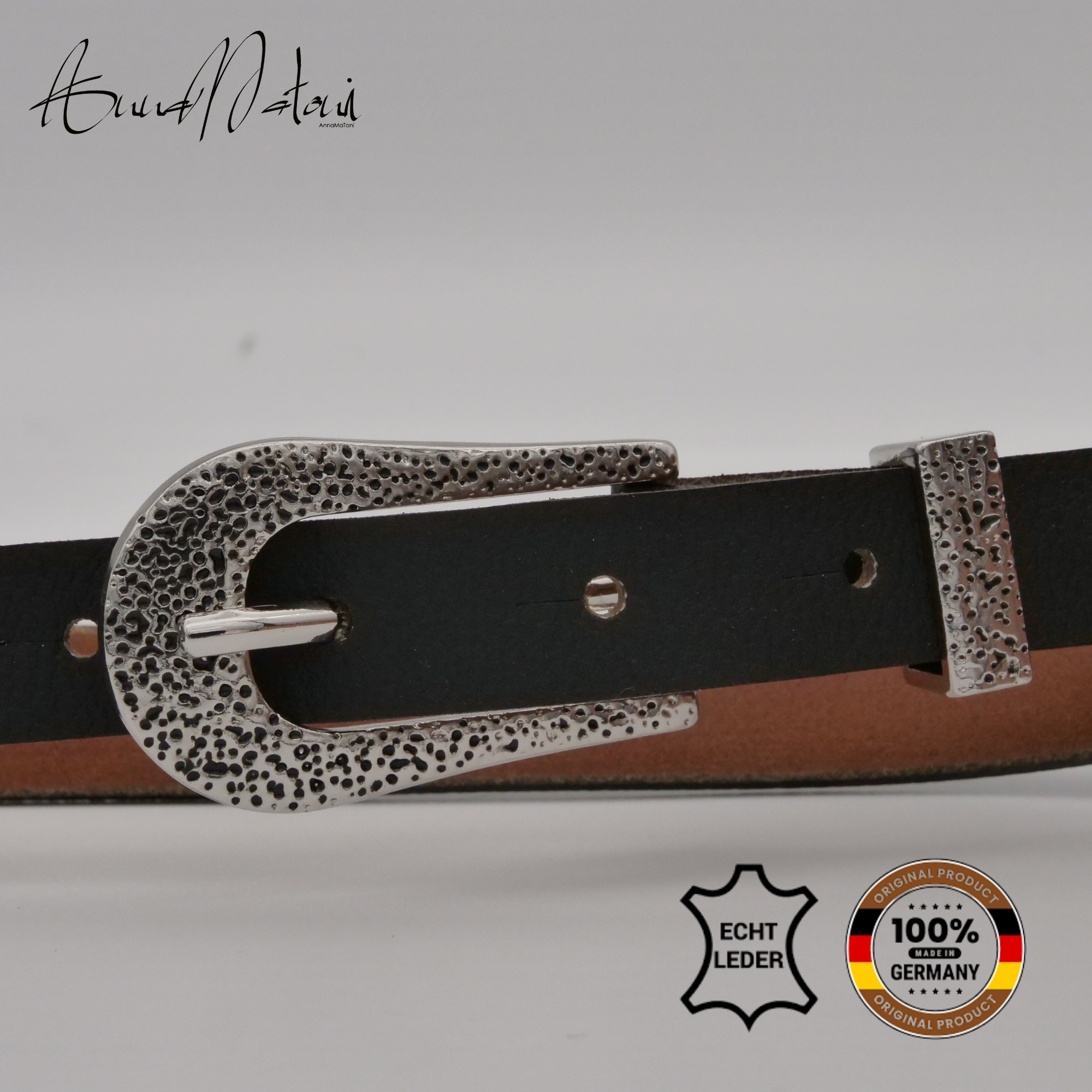 AnnaMatoni Ledergürtel "AnnaMatoni Damen Ledergürtel in hochwertigem Kunstf günstig online kaufen