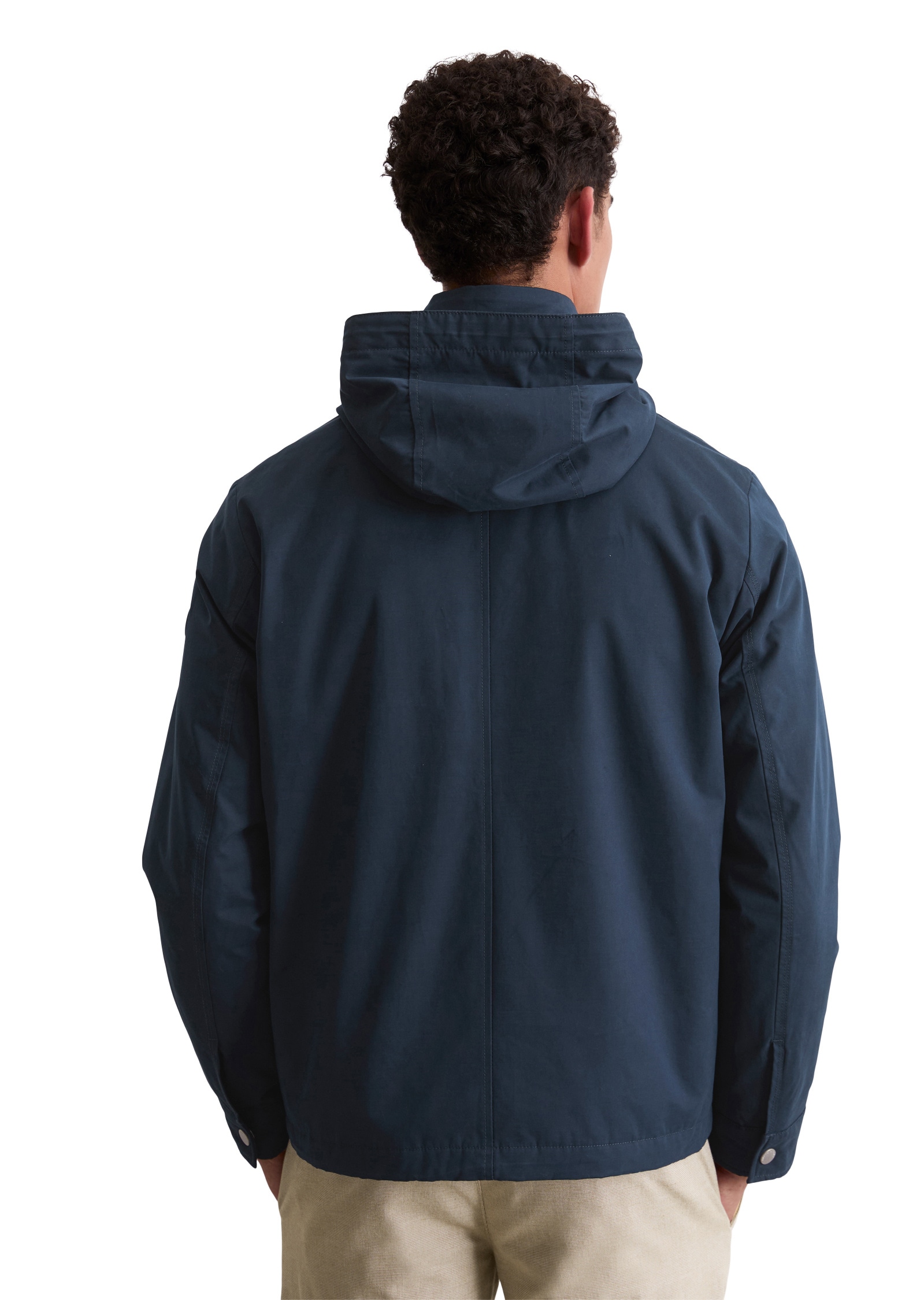 Marc O'Polo Outdoorjacke »aus wasserabweisendem Technical Poly Cotton«, mit Kapuze