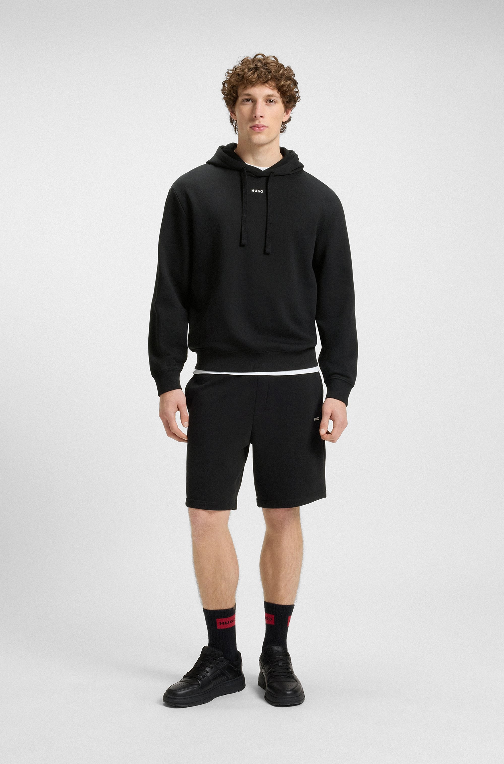 HUGO Sweatshorts »Dayono«  Relaxed Fit, Elastikbund, reine Baumwolle