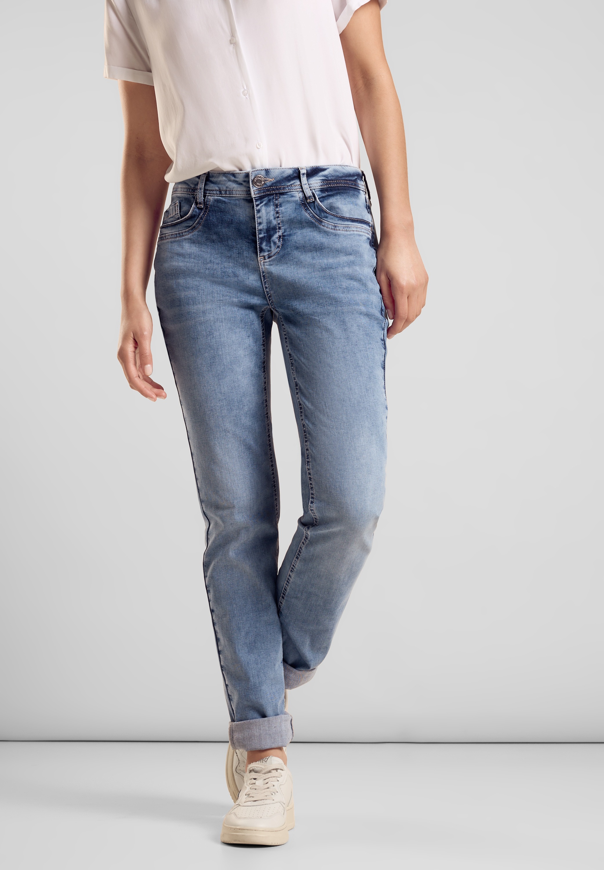 STREET ONE Bootcuthose, Middle Waist günstig online kaufen