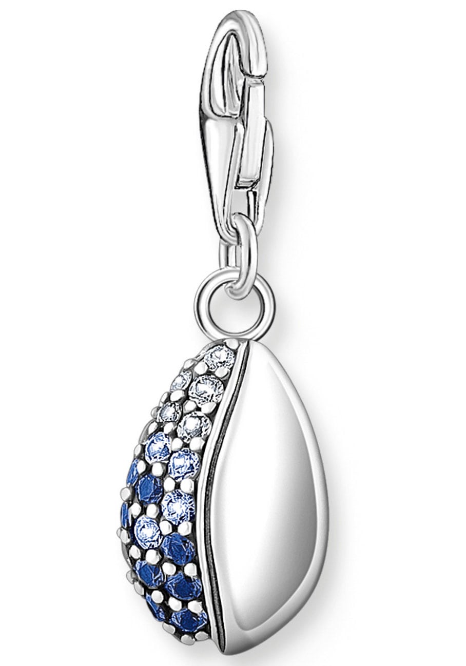 THOMAS SABO Charm-Einhänger »Muschel-Optik mit kaufen 1894-945-7«, Steinen, BAUR für mit blauen Glas-Keramik Stein 