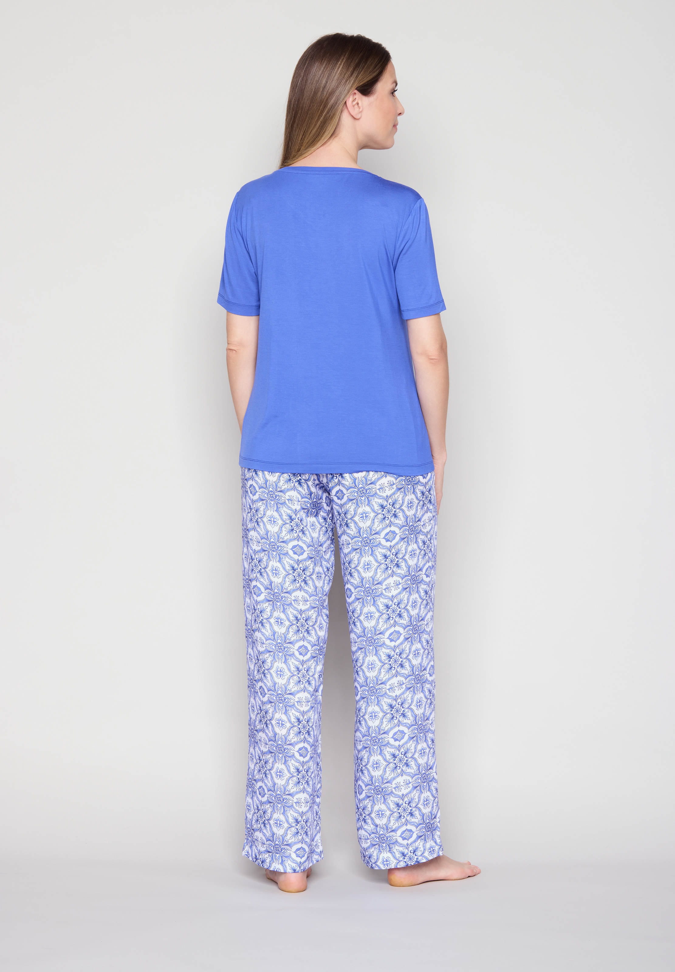 JOOP! Pyjamahose  mit Allover-Print und seitlichen Taschen