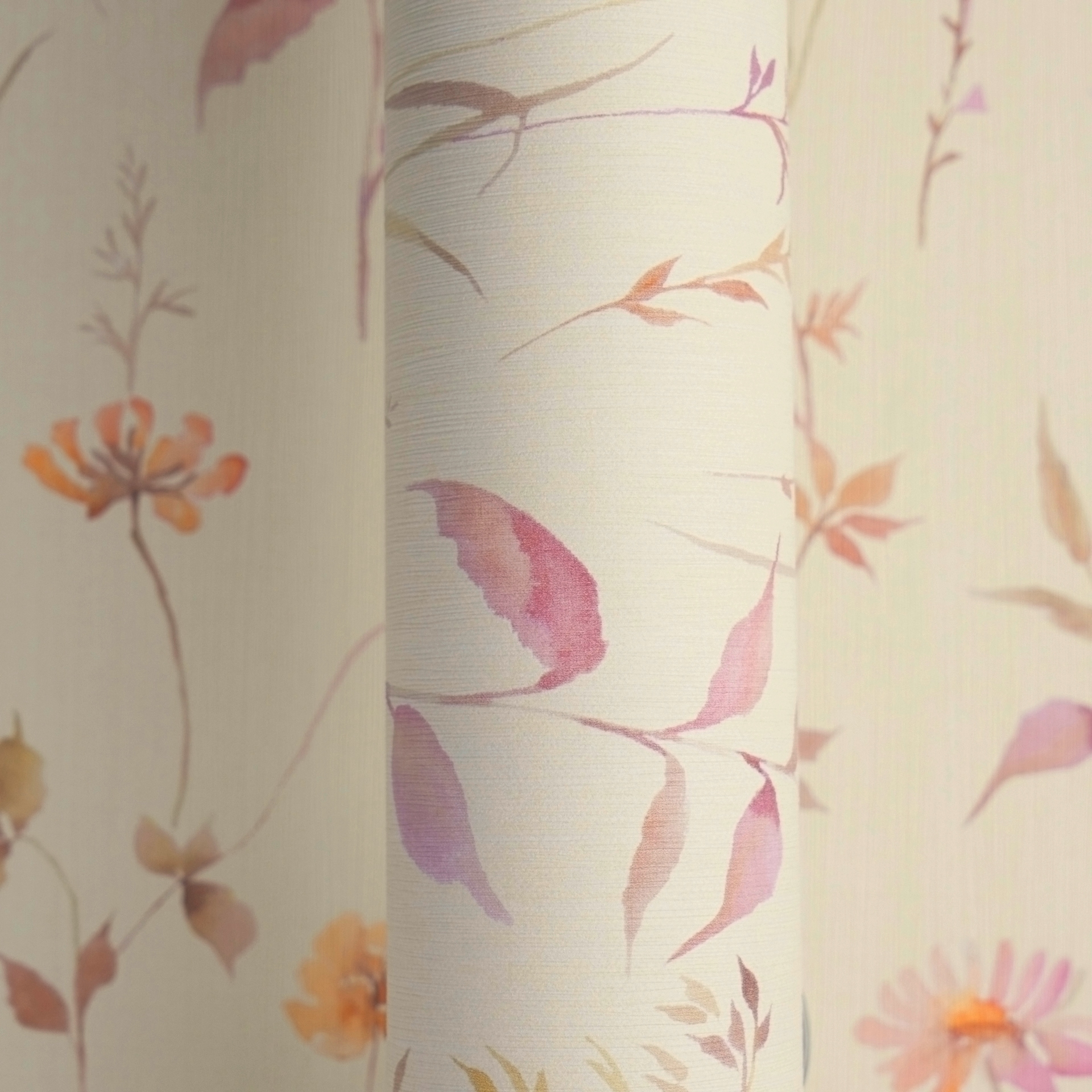 A.S. Création Vliestapete »Trend Spectrum Floral – Romantische Blütenranken Vliestapete« floral | geblümt | matt leicht strukturiert Romantische Blüten- und Blätterranken in harmonischer Farbwelt
