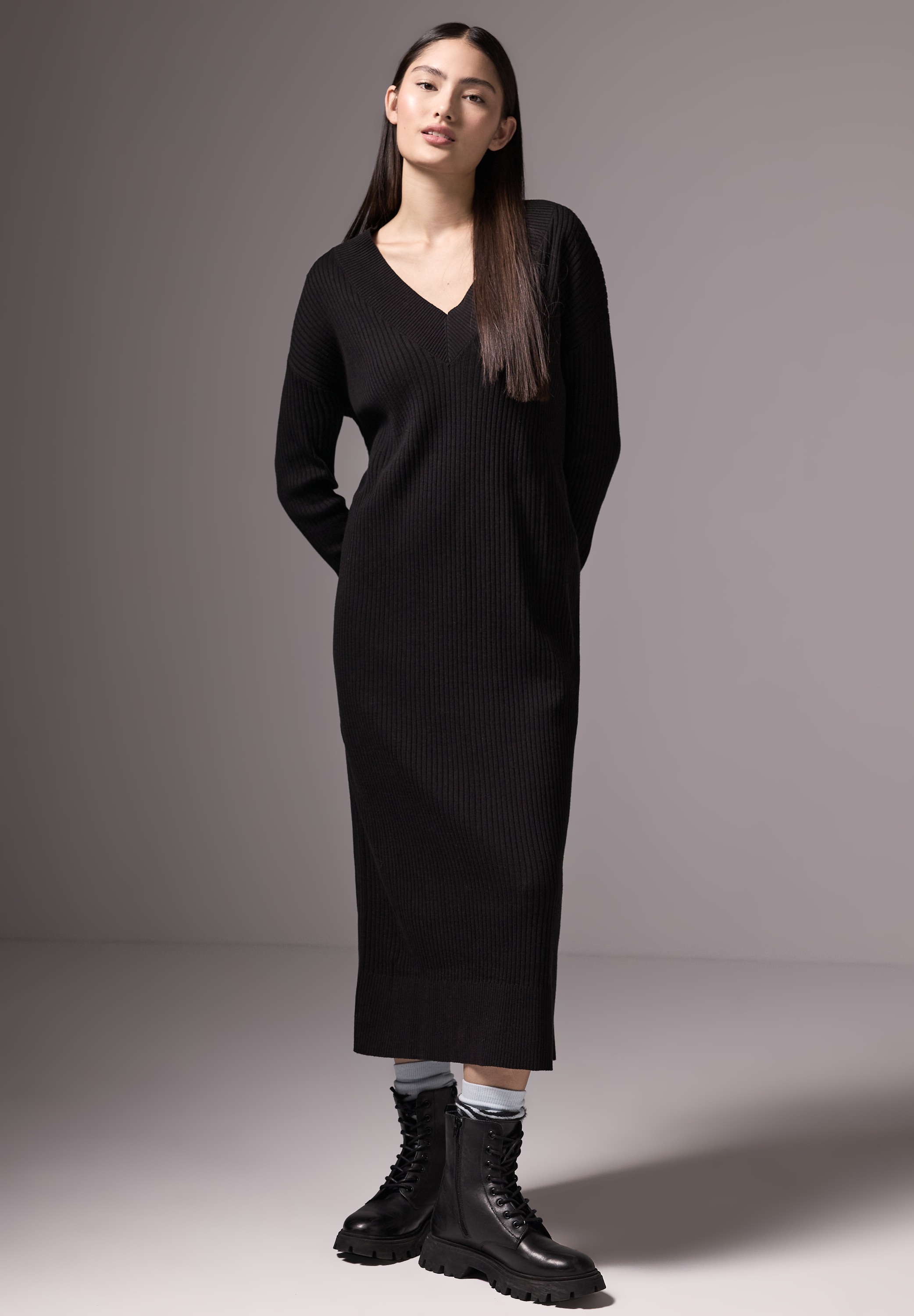 STREET ONE STUDIO Maxikleid Ohne Taschen soft und trageangenehm günstig online kaufen