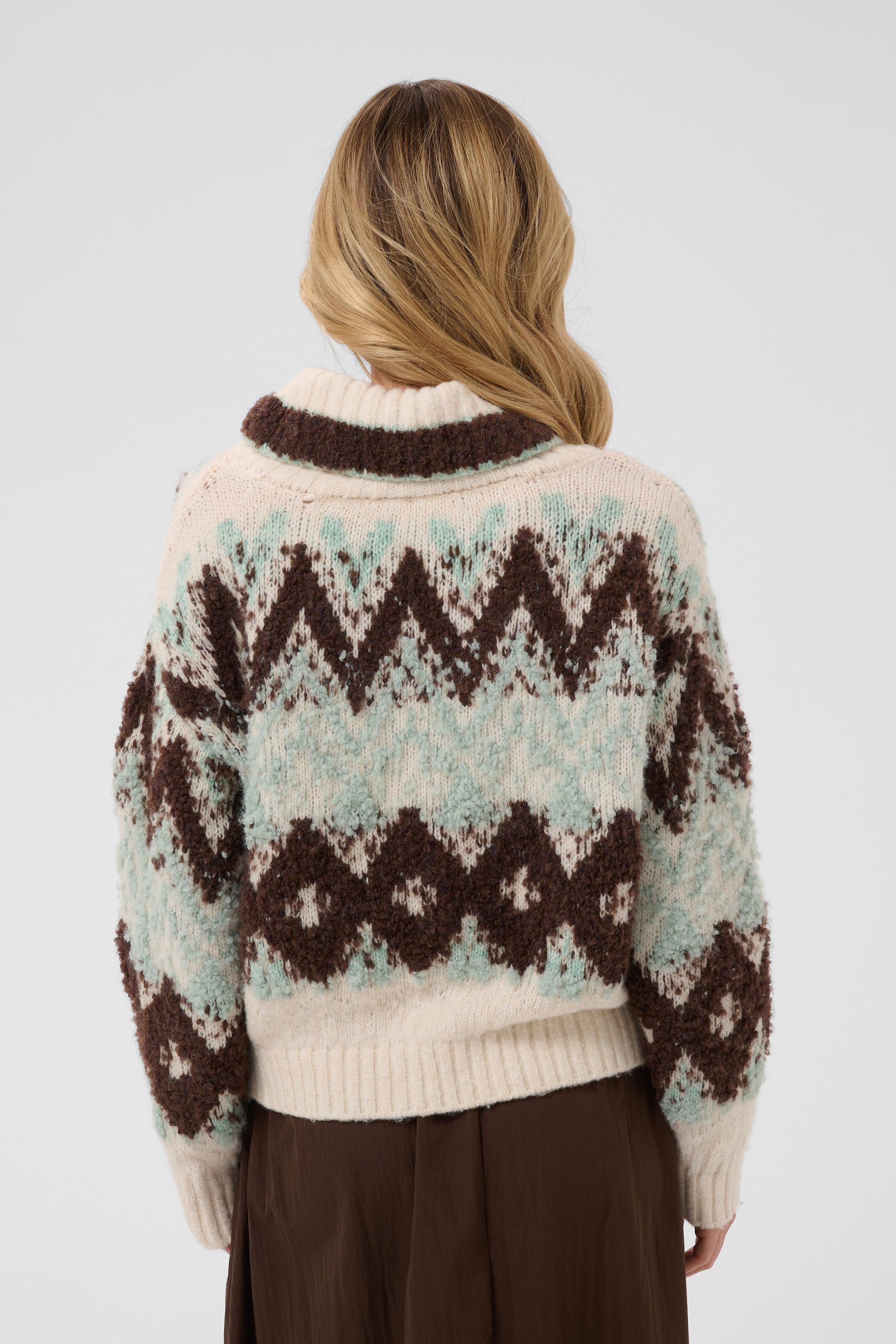 Saint Tropez Rollkragenpullover »TuskaSZ Pullover« Materialmix, Loose fit