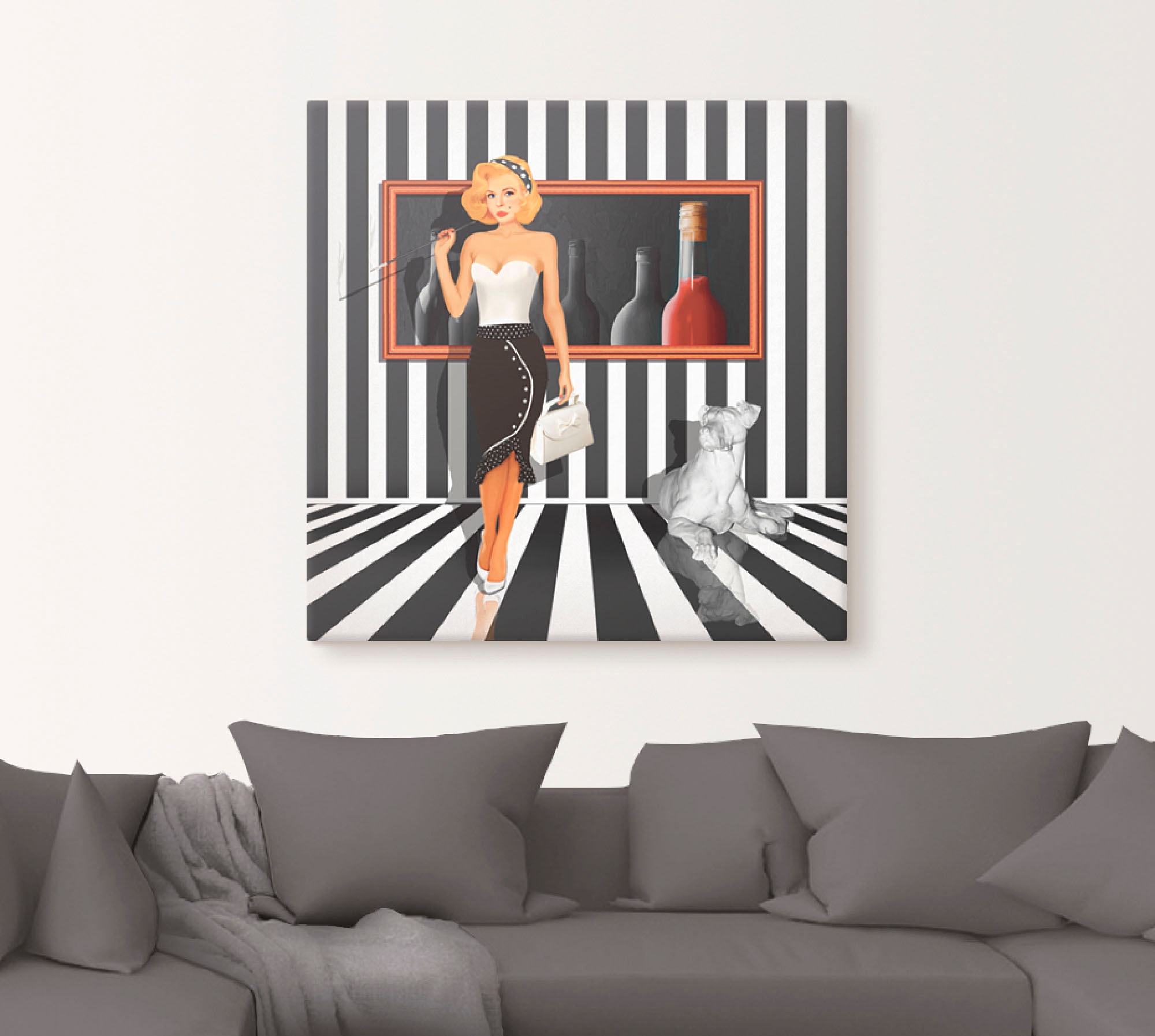 Artland Wandbild "Serie", Frau, (1 St.), als Leinwandbild, Wandaufkleber in günstig online kaufen