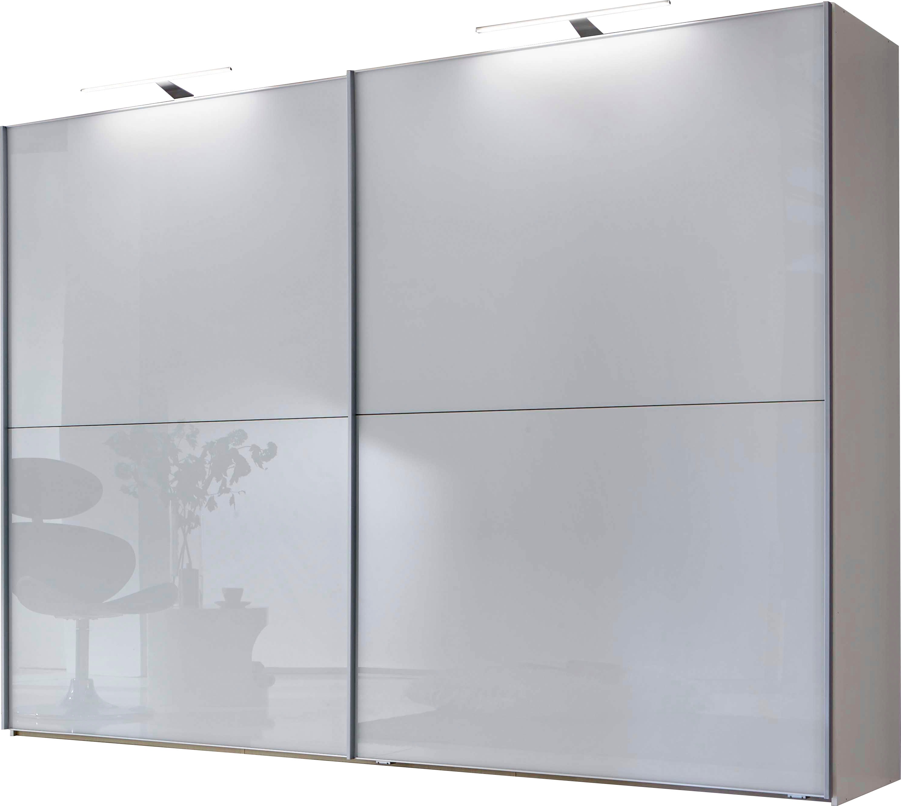 WIEMANN "Orion, Kleiderschrank, Schrank, Wäscheschrank, mit Schiebetüren" hochwertige Glasfront, variable Inneneinteilung, stilvolle Optik