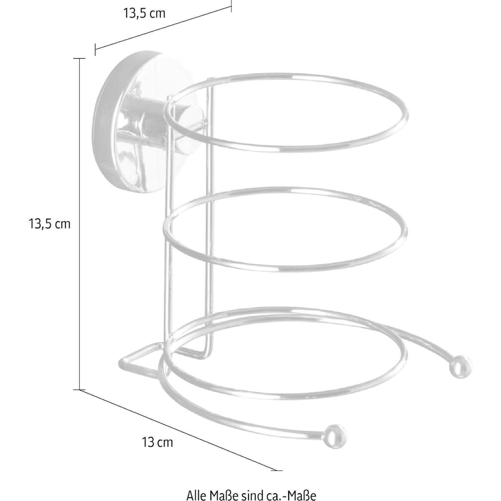 WENKO Haartrocknerhalter, Vacuum-Loc Befestigung ohne bohren