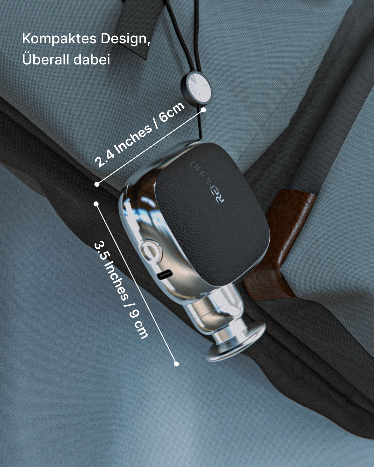 Renpho Massagepistole »Micro Massagepistole« Mini-Massagepistole: 4 Stufen, 4 Köpfe, 6 mm, USB-C-Akku