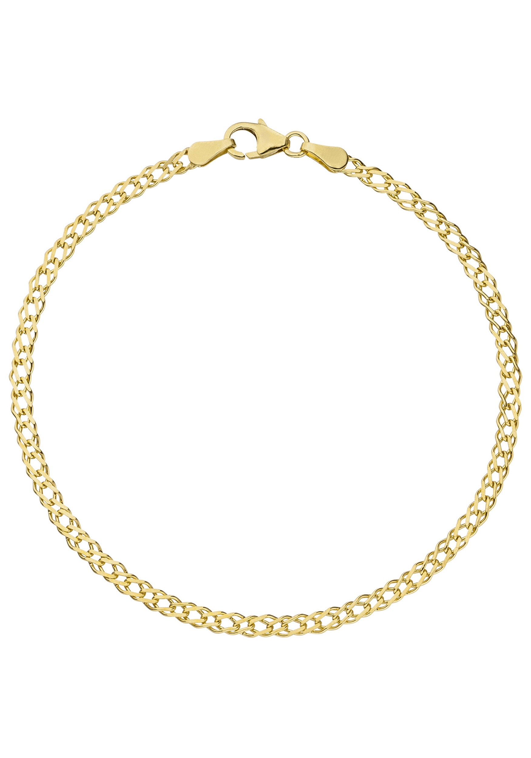 JOBO Goldarmband, Zwillings-Panzerarmband 333 Gold 19 cm