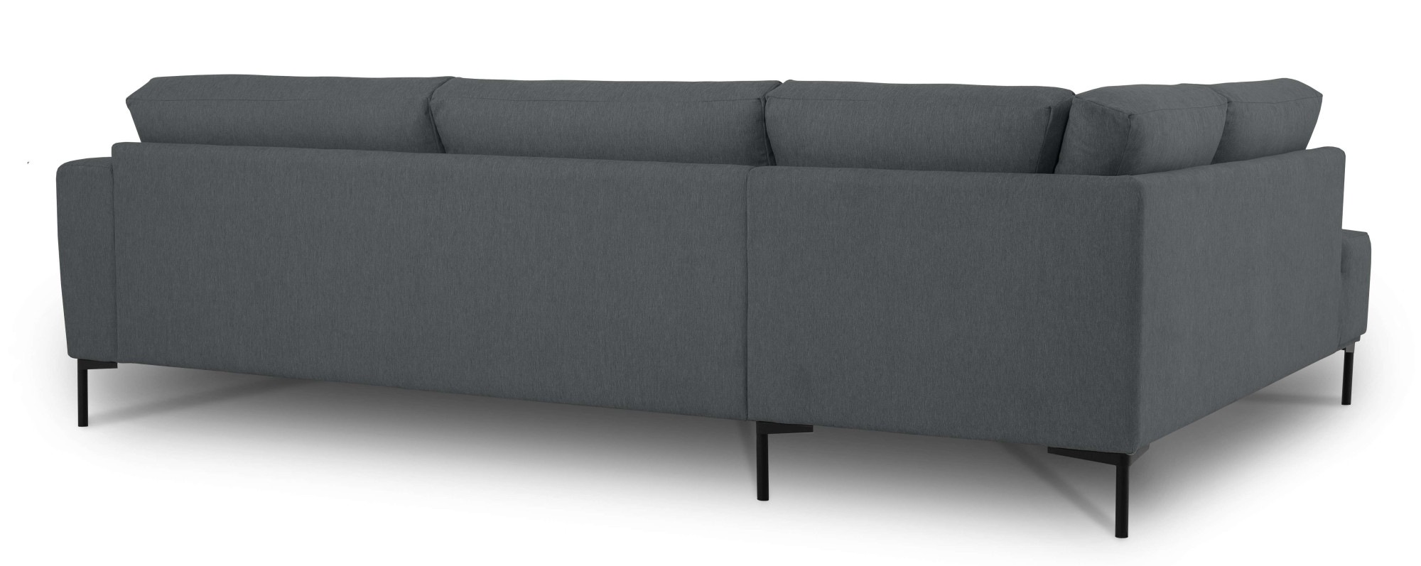 andas Ecksofa »Melby«, (2 St.), Breite 275 cm, in einem weichen Struktur Stoff, lose Rückenkissen