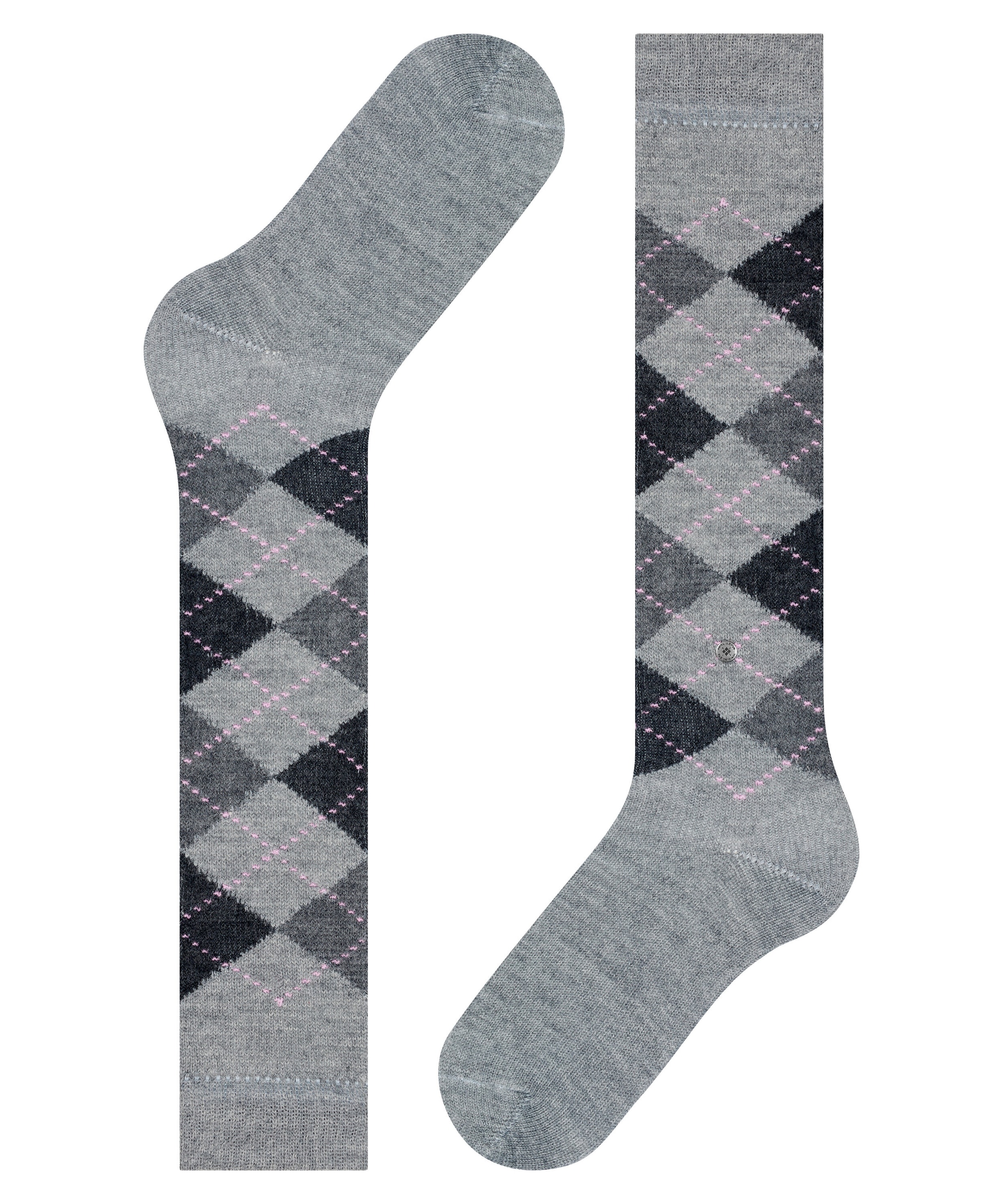 Burlington Kniestrümpfe »Whitby« Einheitsgröße 36-41, Argyle-Muster, weiche Haptik