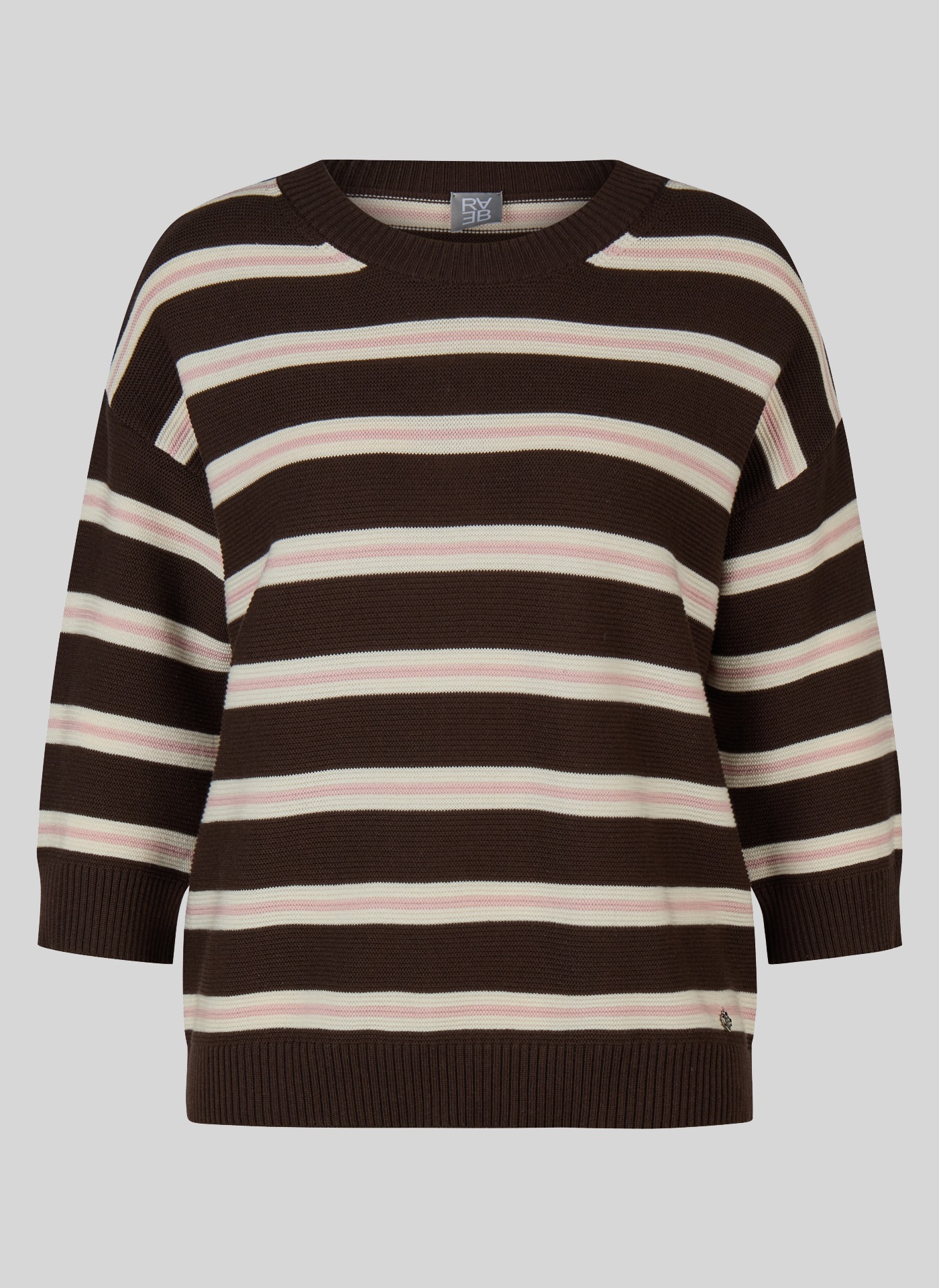 Rabe Strickpullover mit Streifen Muster