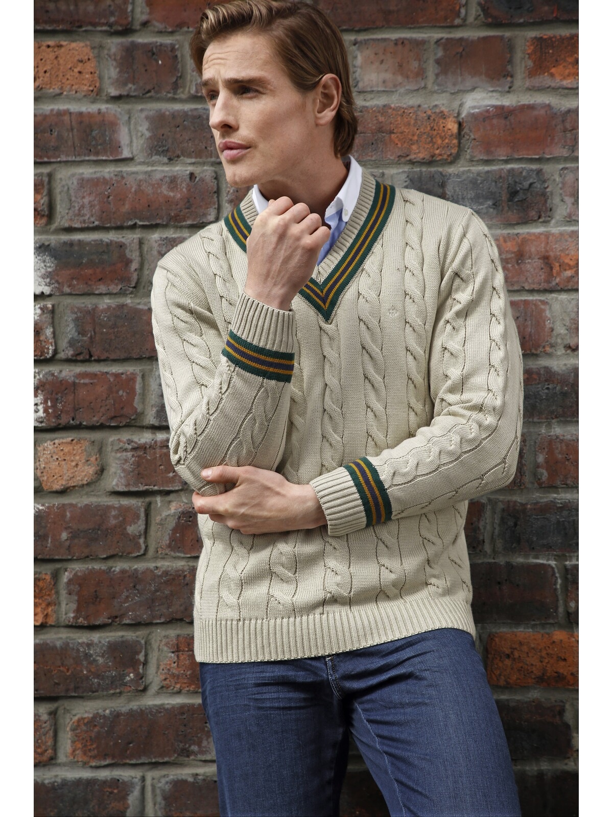 Charles Colby V-Ausschnitt-Pullover »Pullover DUKE RONALD«