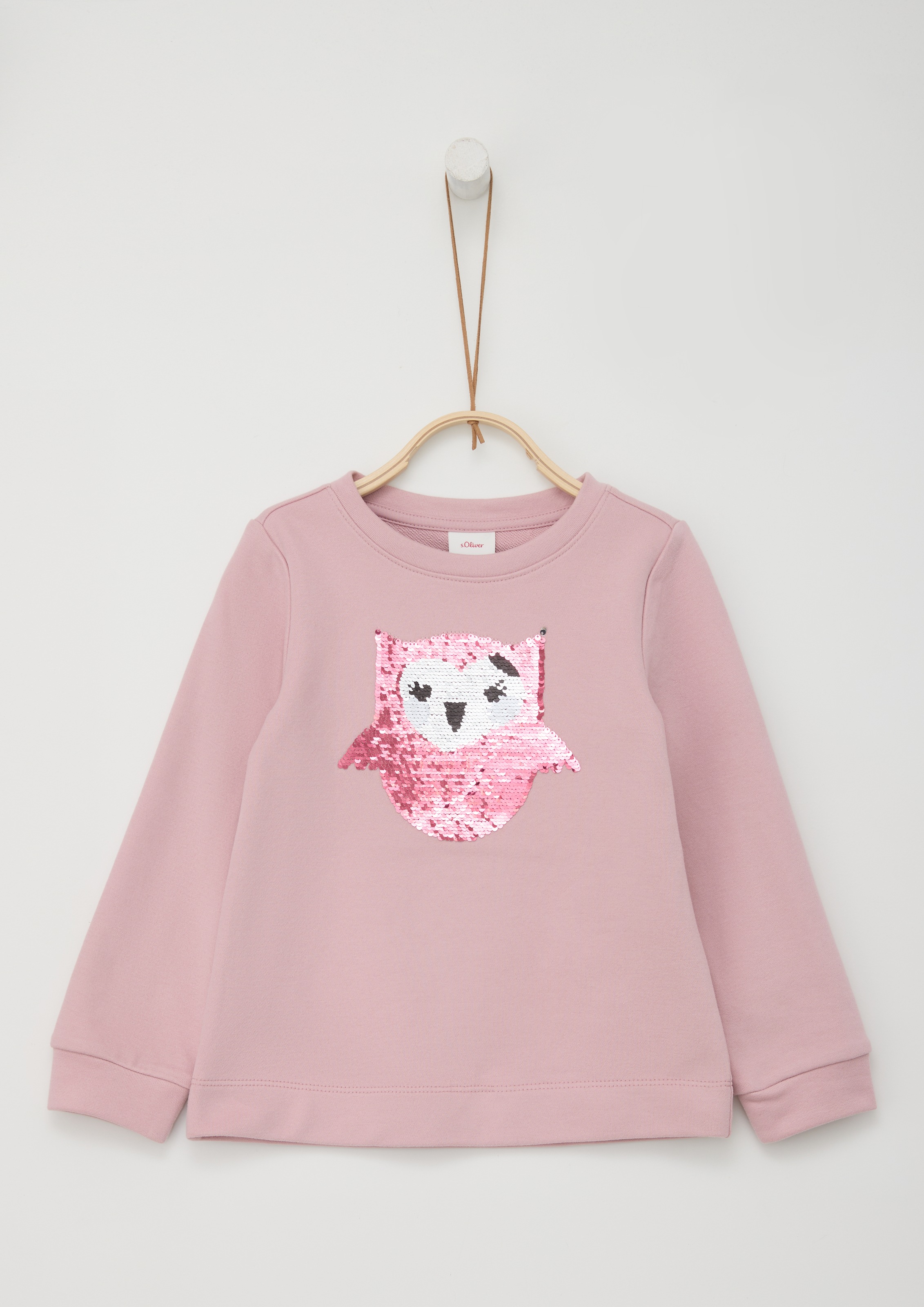 s.Oliver Junior Sweatshirt, mit Eule Aus Pailletten