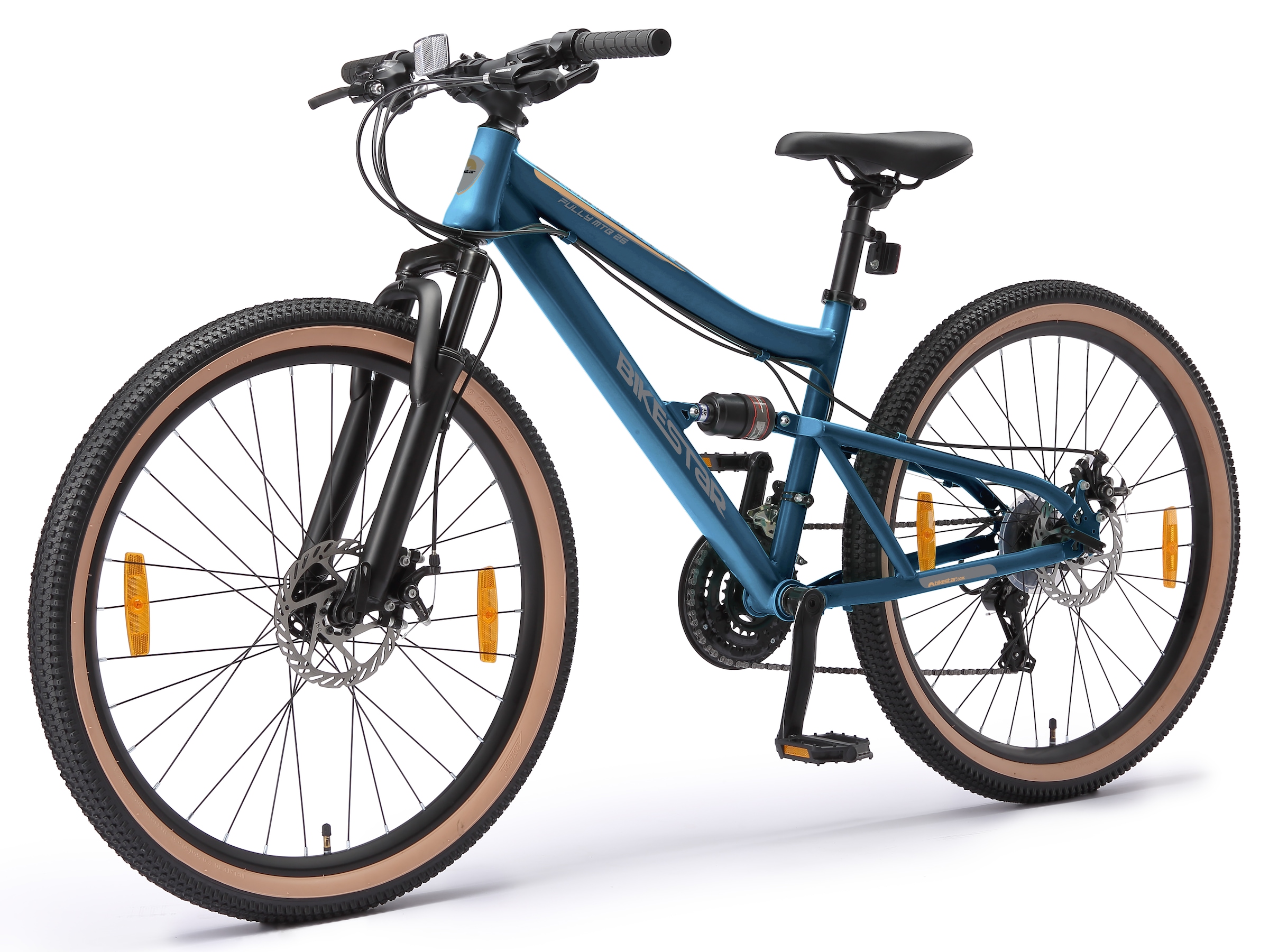 Bikestar Mountainbike 21 Gang Shimano RD-TY300 Schaltwerk Kettenschaltung für Damen und Herren, Kettenschaltung