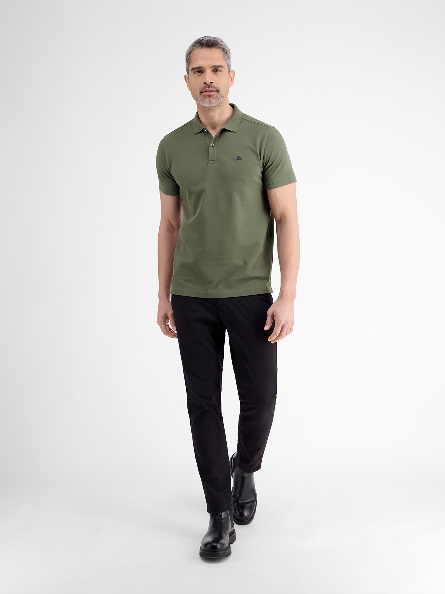 LERROS Poloshirt »LERROS Basic Poloshirt für Herren, unifarben«