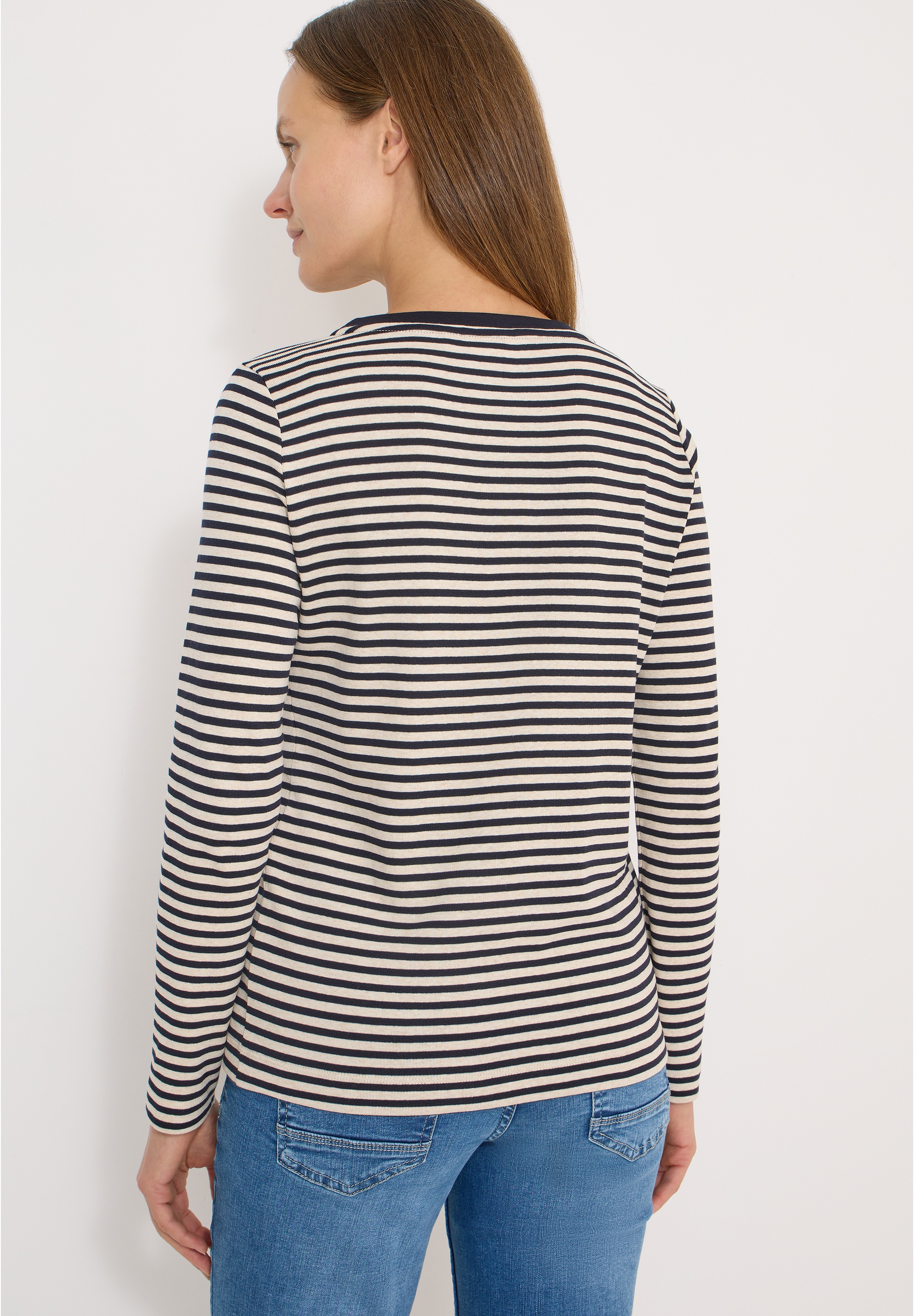 Cecil Langarmshirt im Streifen-Look günstig online kaufen