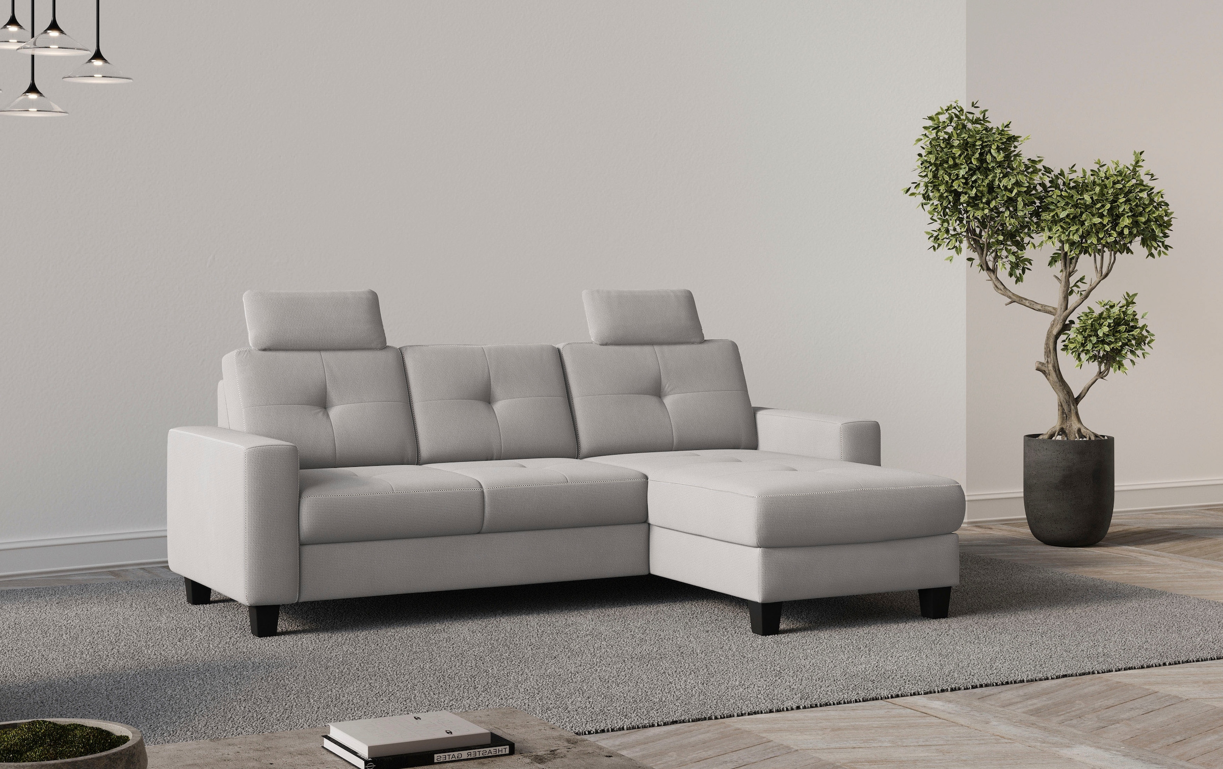 OTTO home Ecksofa "Varese" wahlweise mit Schlaffunktion und Bettkasten