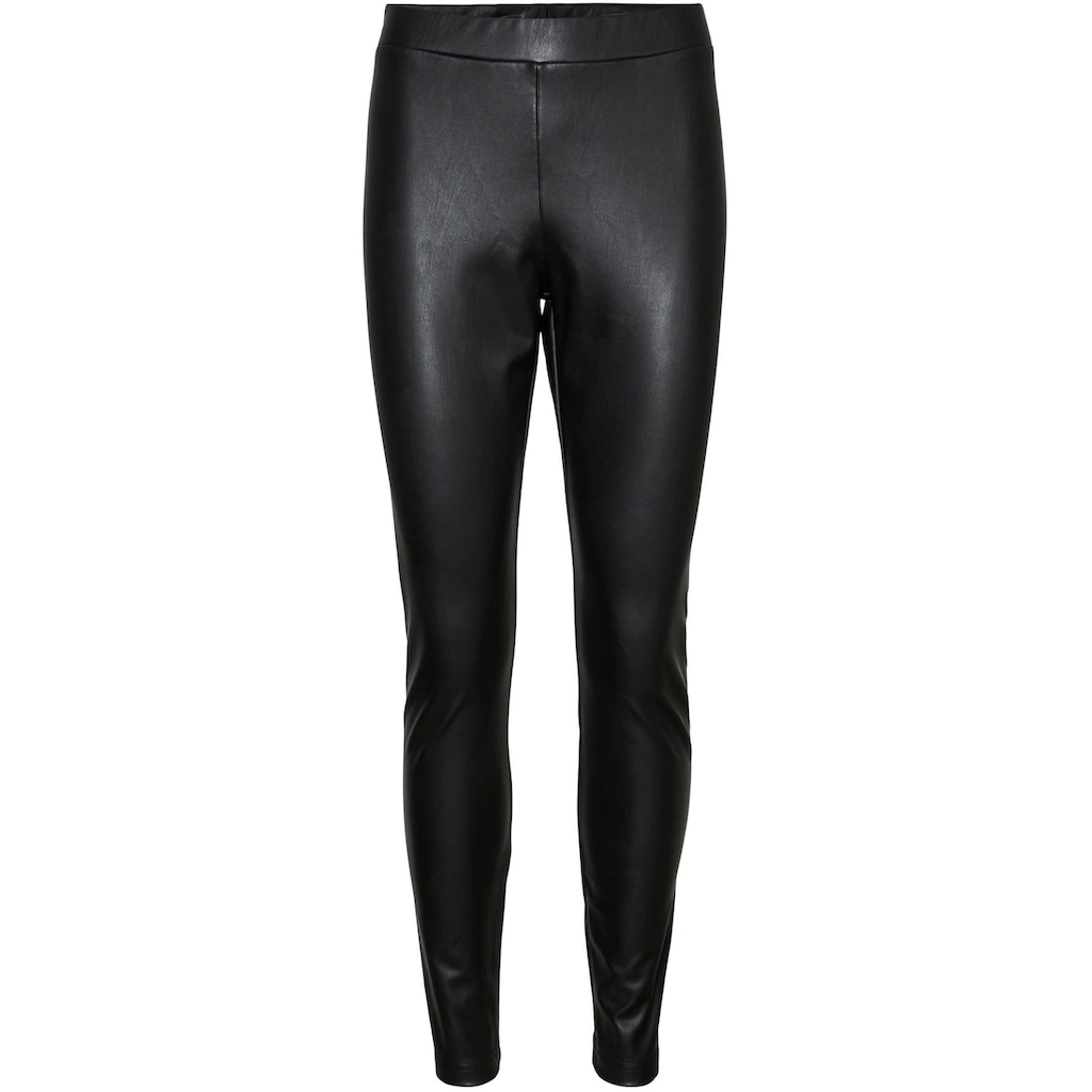 Vero Moda Lederimitathose »VMGANA MR PL LEGGING«