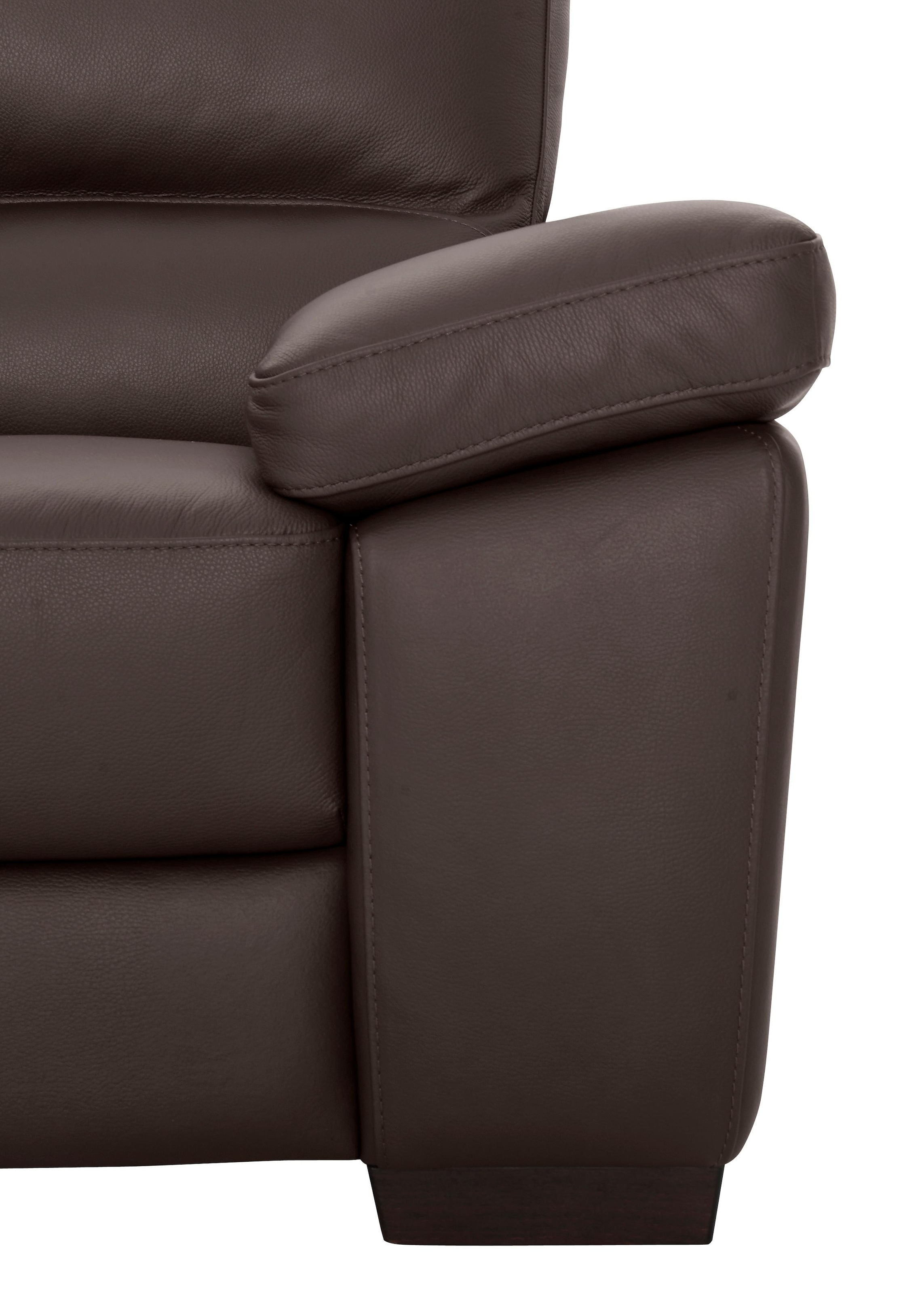 CALIA ITALIA 2-Sitzer »Gaia, hochwertiges Ledersofa mit erstklassigem Sitzkomfort«, edles Design, in zwei hochwertigen Lederqualitäten