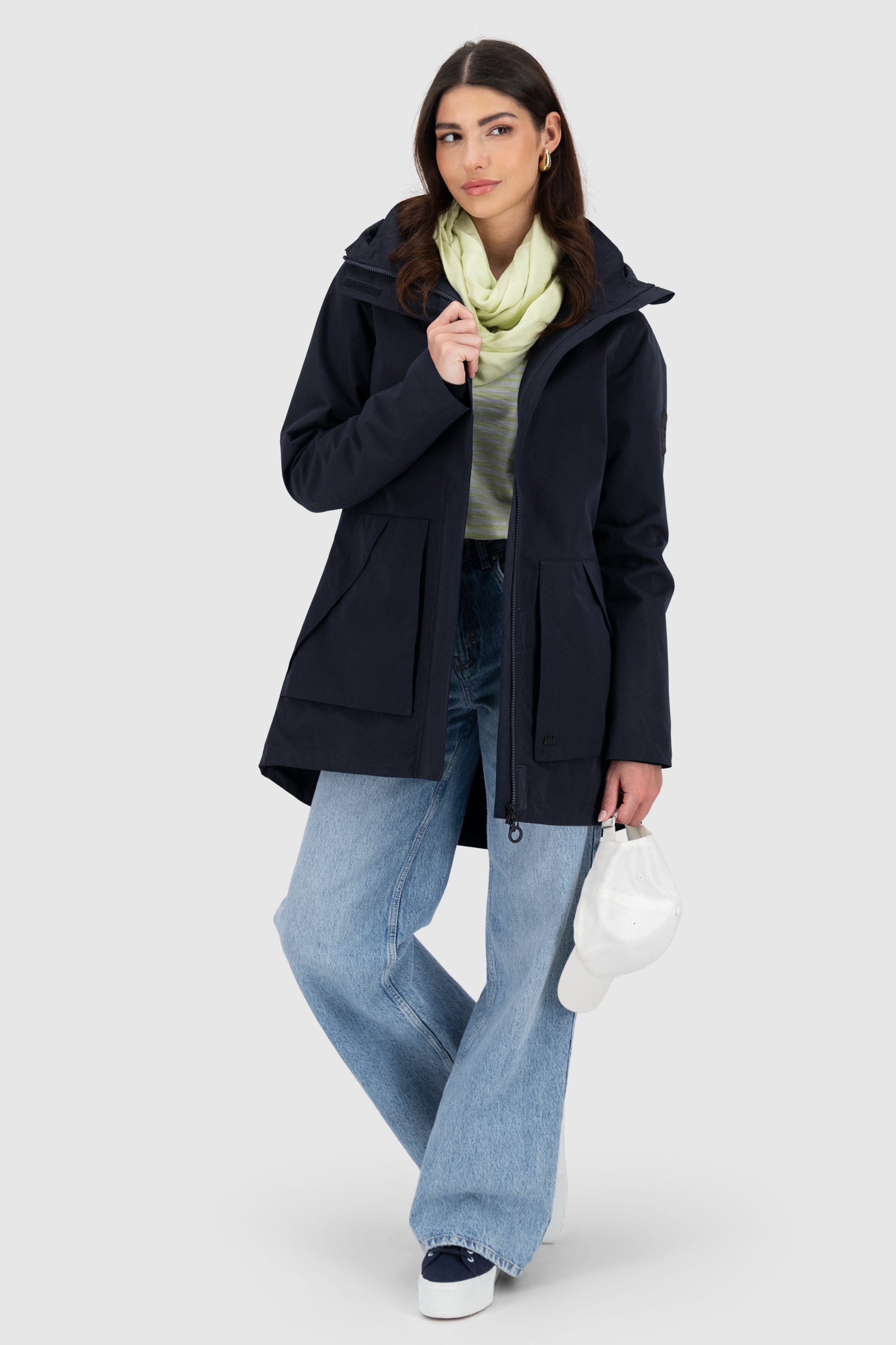 Alife & Kickin Outdoorjacke »ArlettaAKA« mit Kapuze mit Kapuze und in figurbetontem Fit