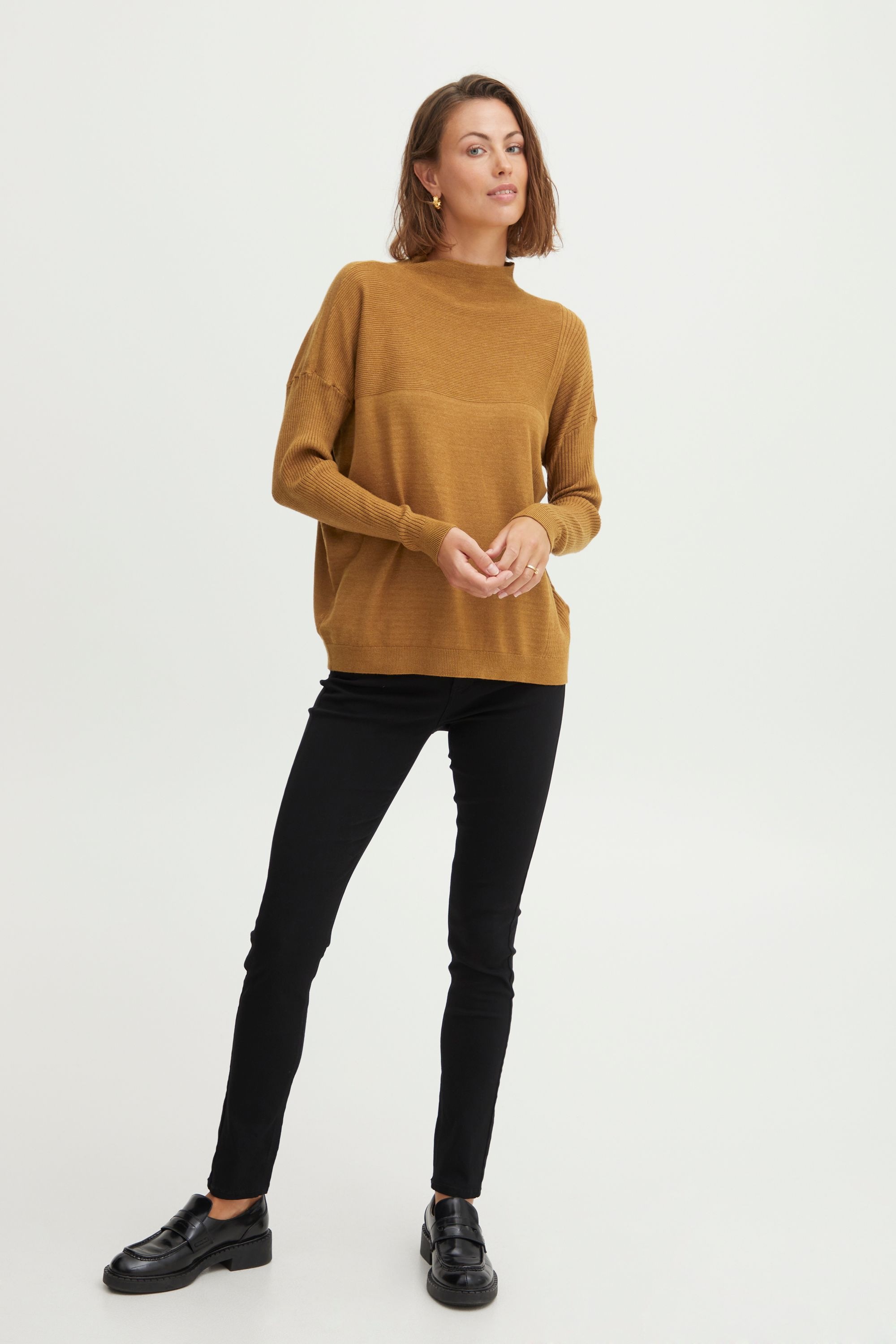 fransa Strickpullover »Strickpullover FRCemelange«