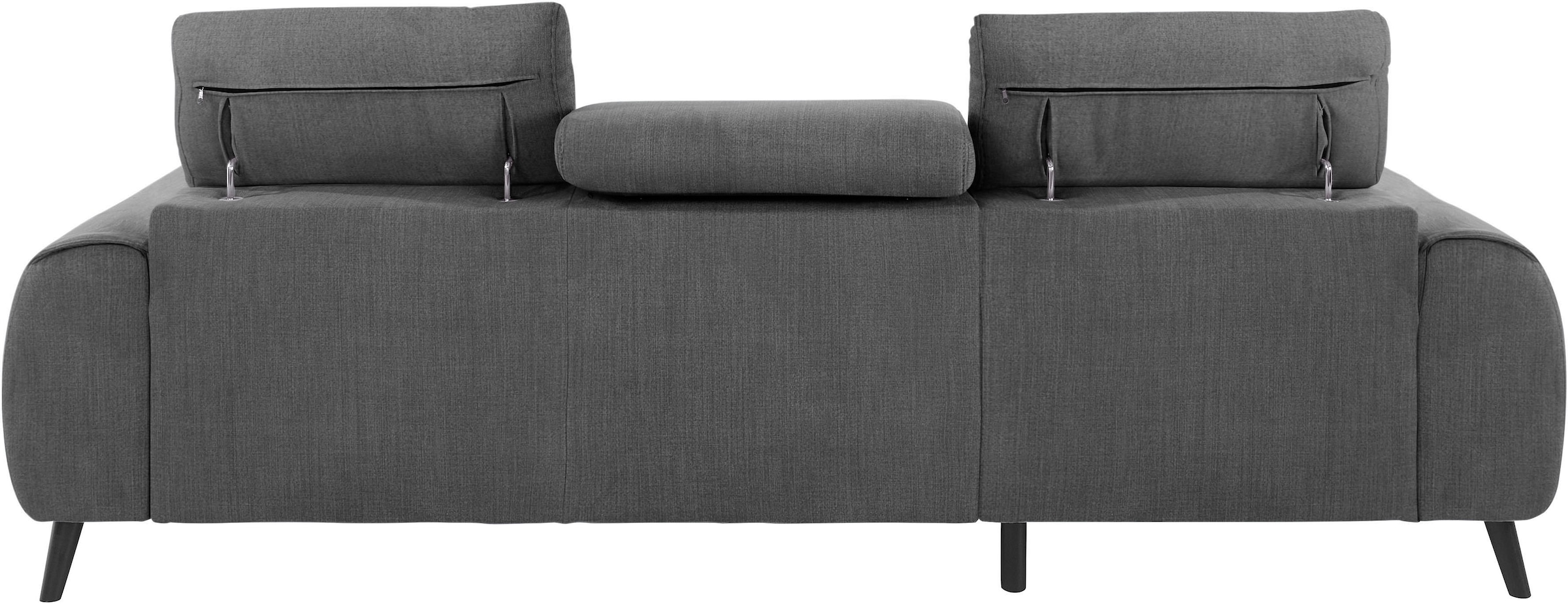 COTTA Ecksofa »Mia L-Form«, 3-tlg.-Kissen-Set, Recamiere, wahlweise mit oder ohne RGB-Beleuchtung