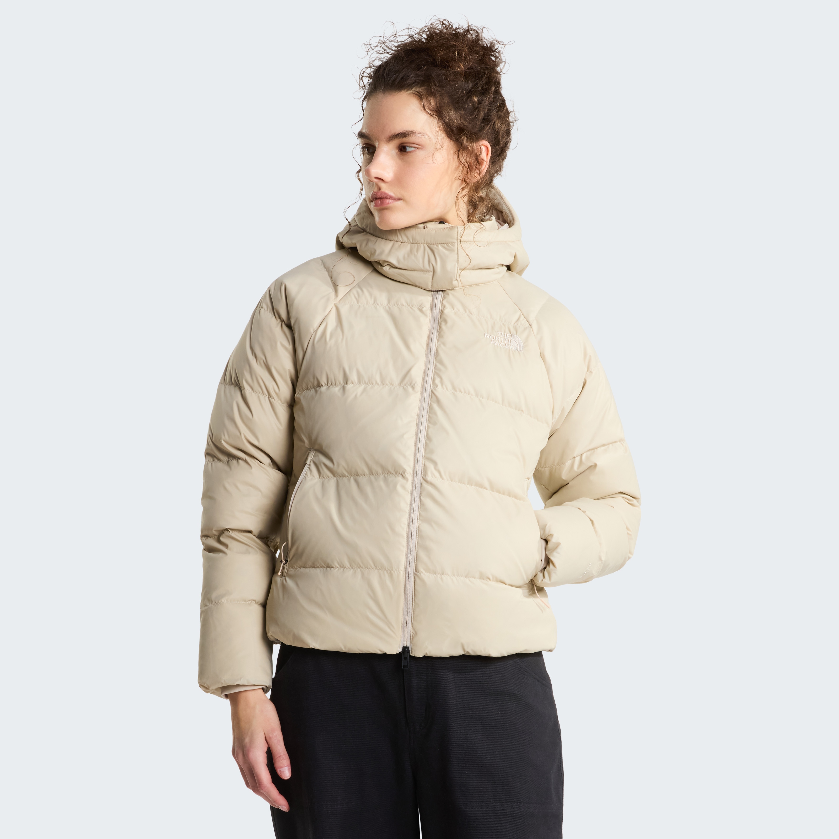 The North Face Daunenjacke "W HYDRENALITE CITY DOWN HOODED JACKET" für Erwachsene, mit Kapuze, aus Nylon