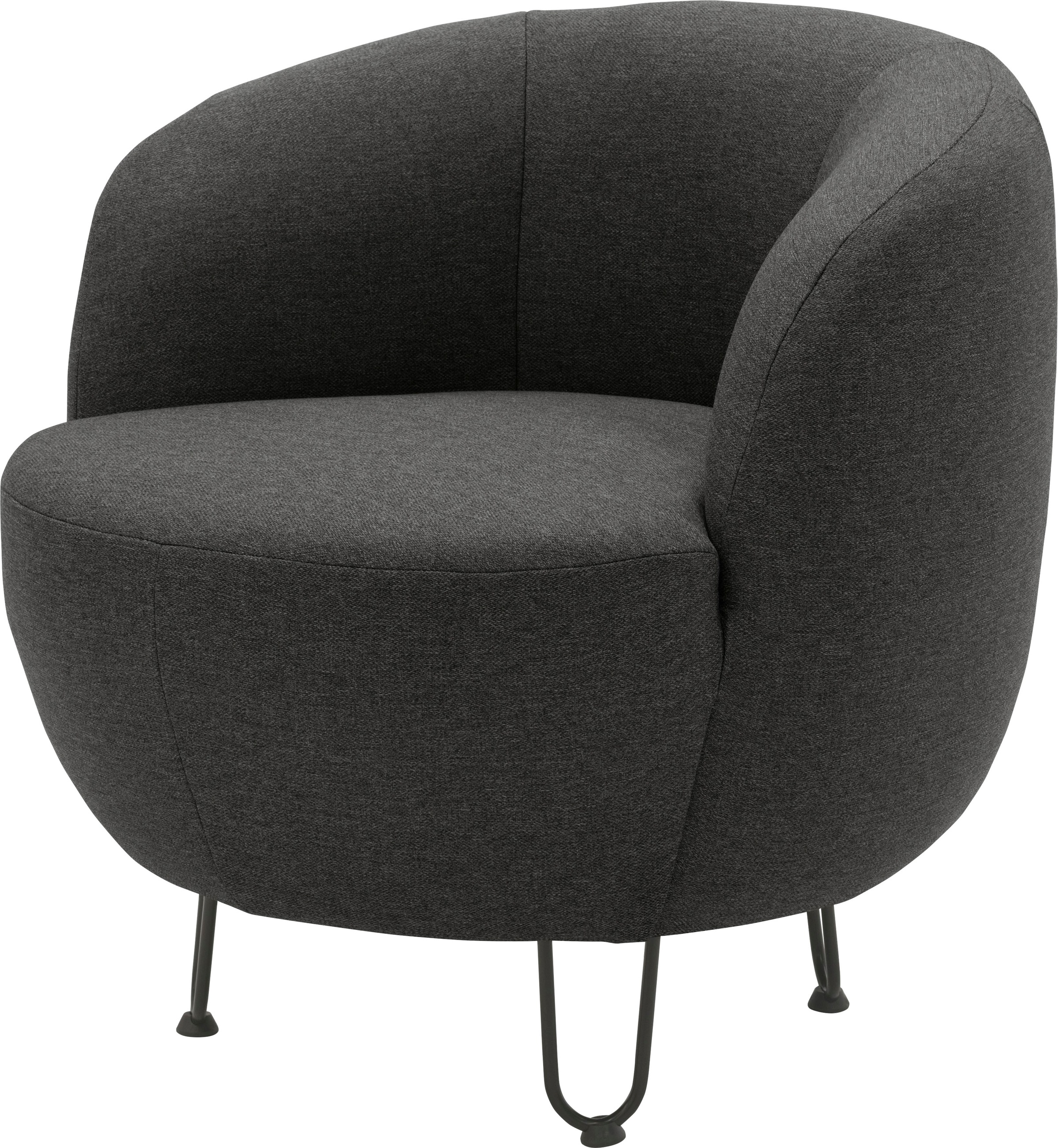 INOSIGN Sessel »Anjuli Lieferzeit nur 2 Wochen«, Runde Form, perfektes Einzelstück, Flausch oder Feinstruktur