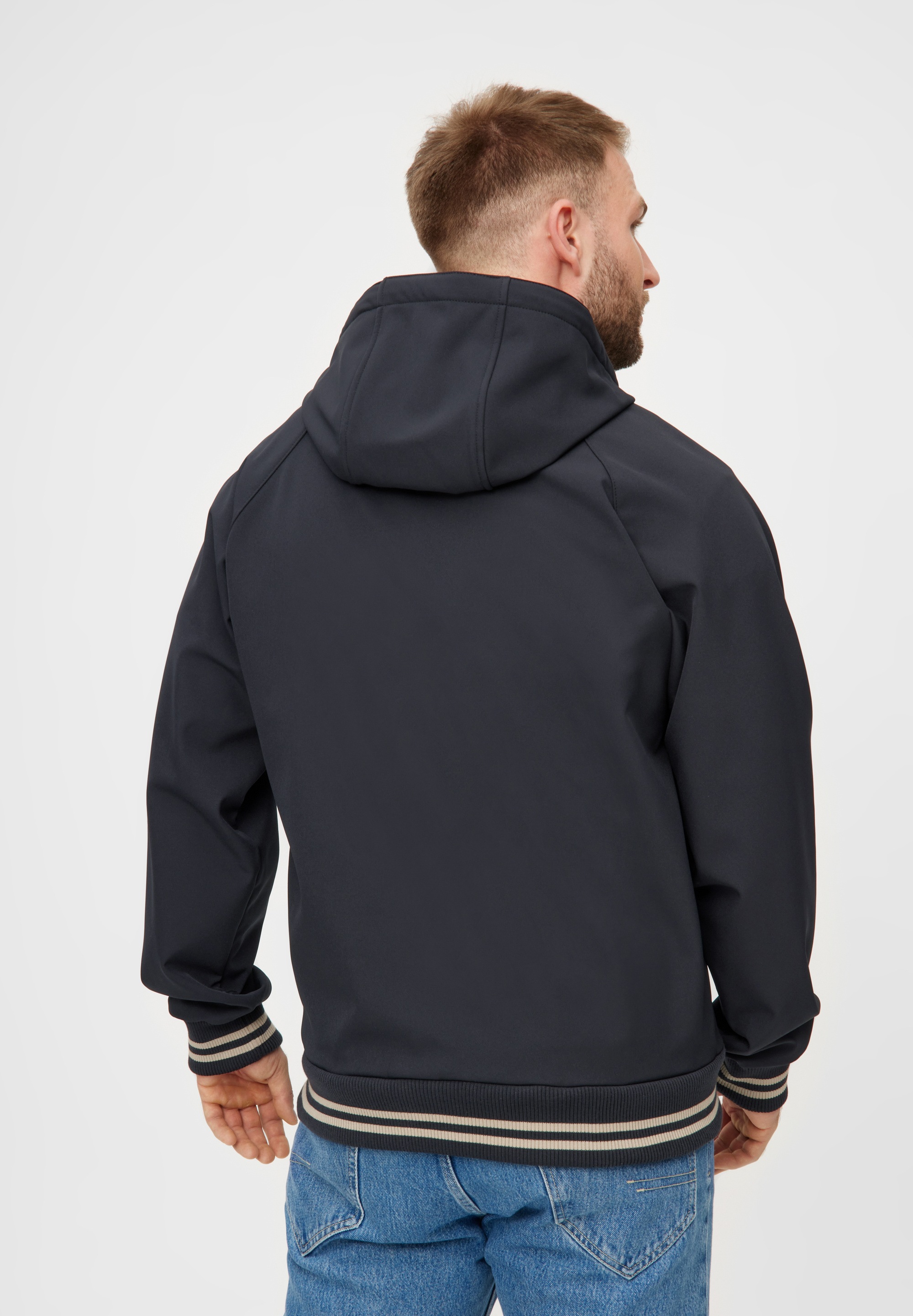 Derbe Softshelljacke »Helgoby«, mit Kapuze, wasserabweisend, winddicht, Kapuze
