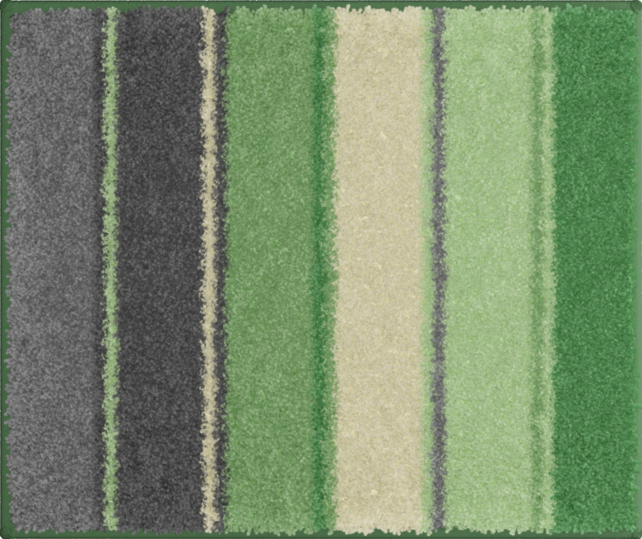 Thumbnail - Grund Badematte "Summertime" Höhe 20 mm rutschhemmend beschichtet fußbodenheizungsgeeignet bunte Badematte mit Streifen