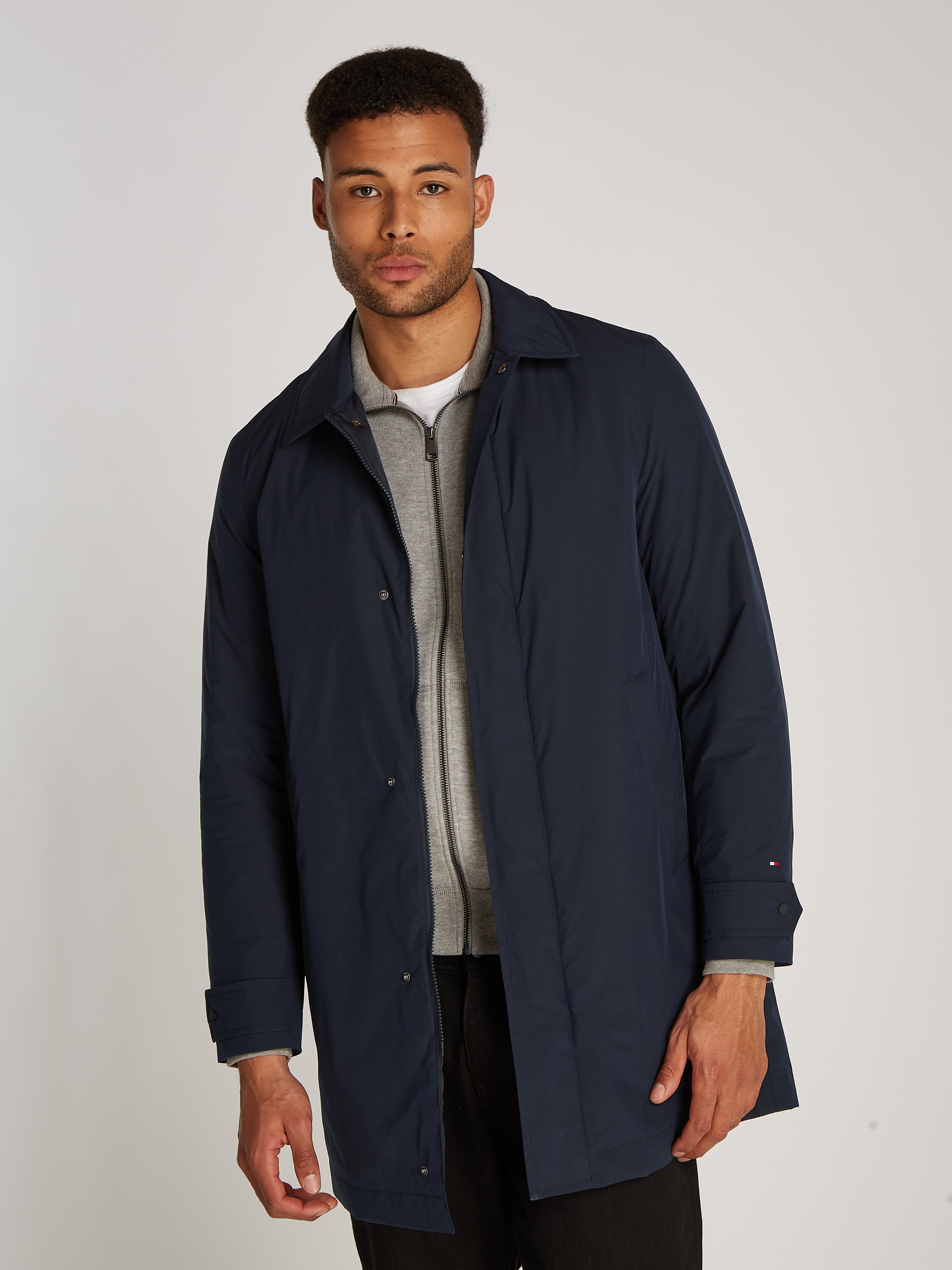 Tommy Hilfiger Kurzmantel "LW PACKABLE CARCOAT", mit Druckknopfleiste