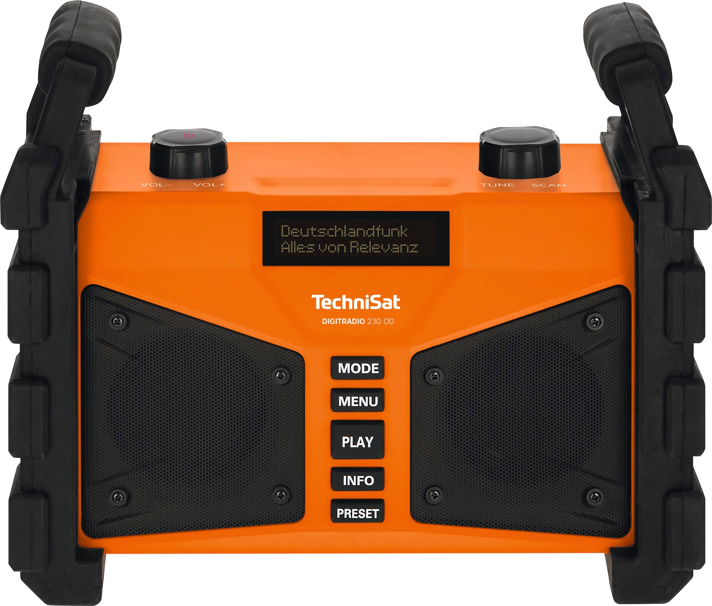 TechniSat Baustellenradio »DIGITRADIO 230 OD«, (Bluetooth UKW mit RDS 12 W), staub- und wassergeschützt (IP65)