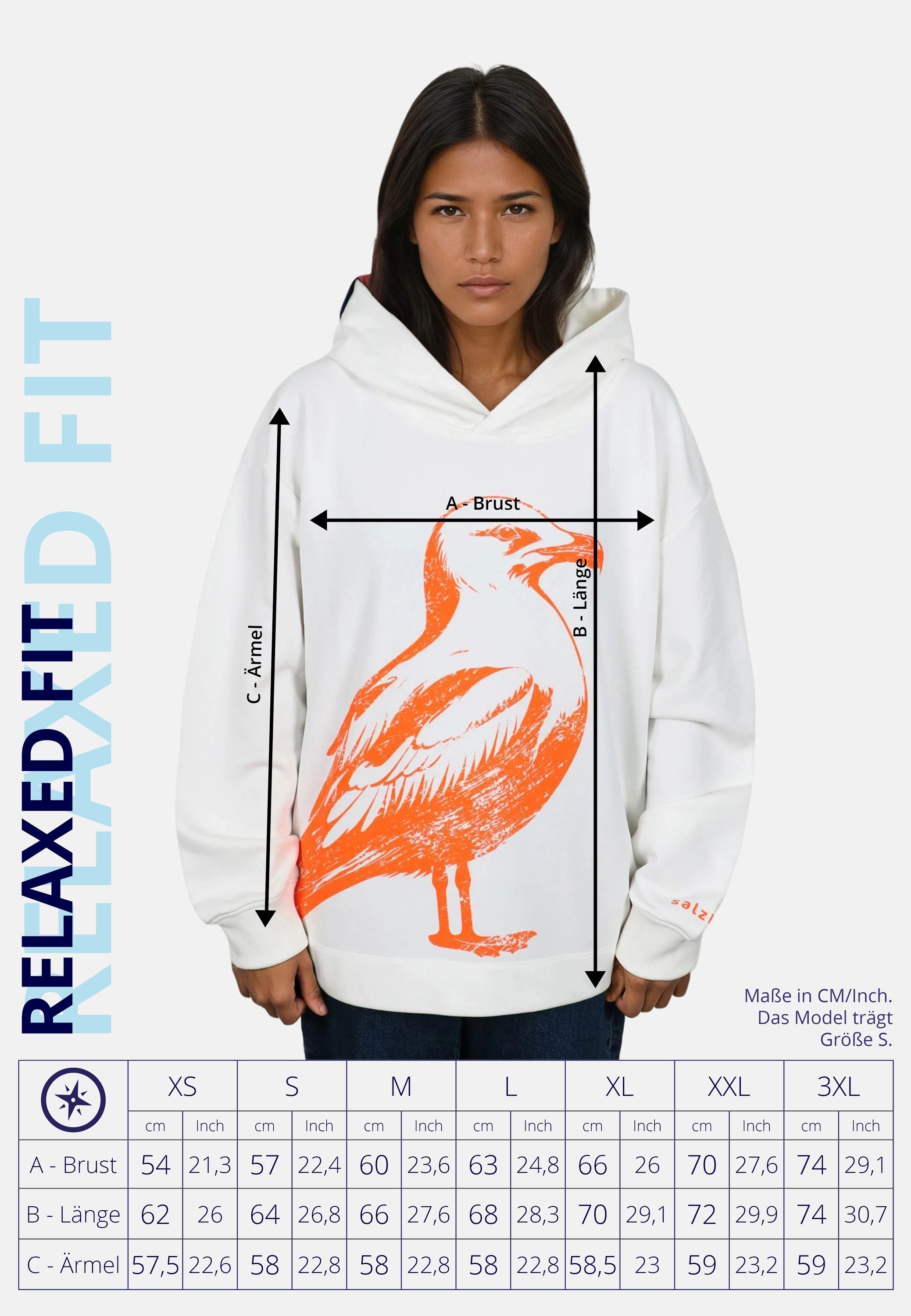 salzhaut Kapuzenpullover »Hoodie VÖÖRUT«