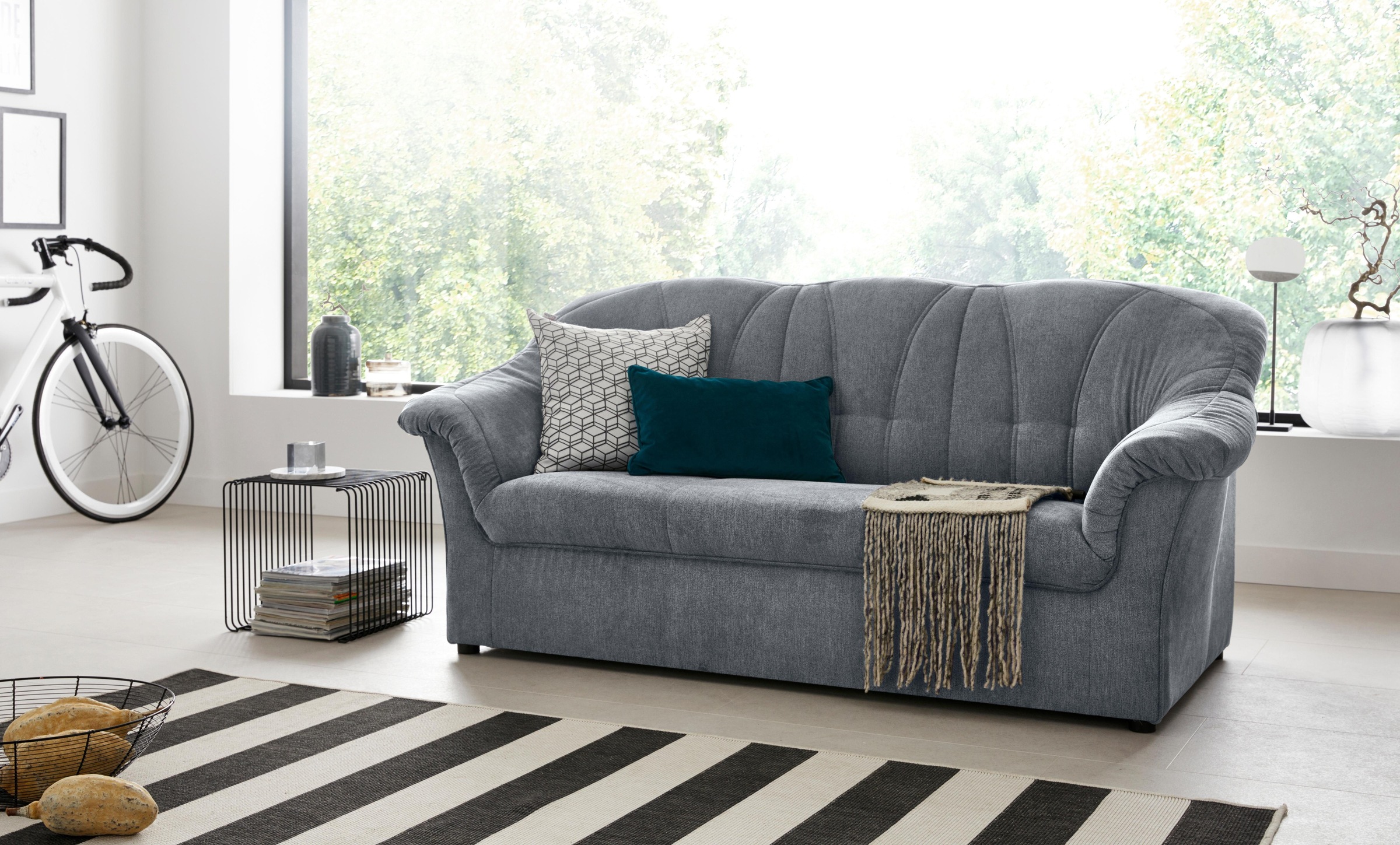 DOMO collection 3-Sitzer "Pegnitz für kleine Räume, Breite 185cm" zeitlos, günstig online kaufen