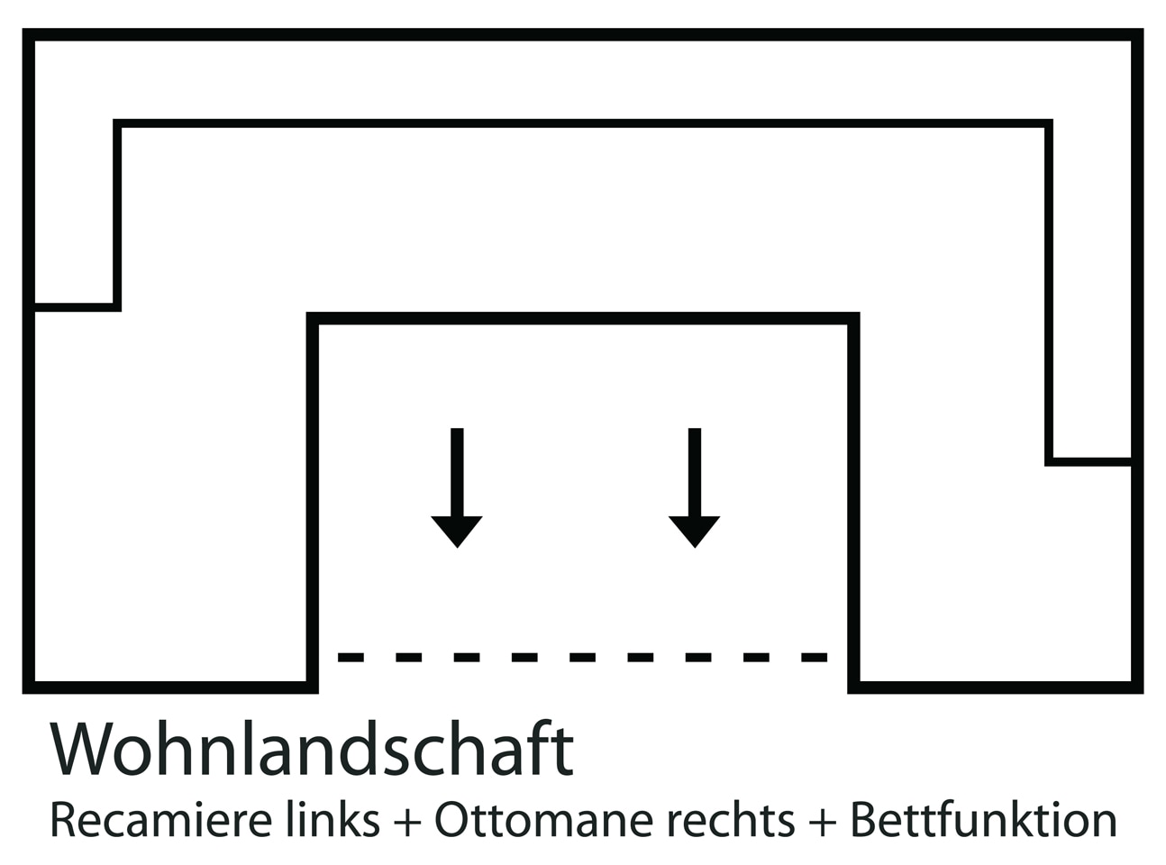 Home affaire Wohnlandschaft »Belfort U-Form«, mit Federkern, wahlweise mit Bettfunktion und Stauraum