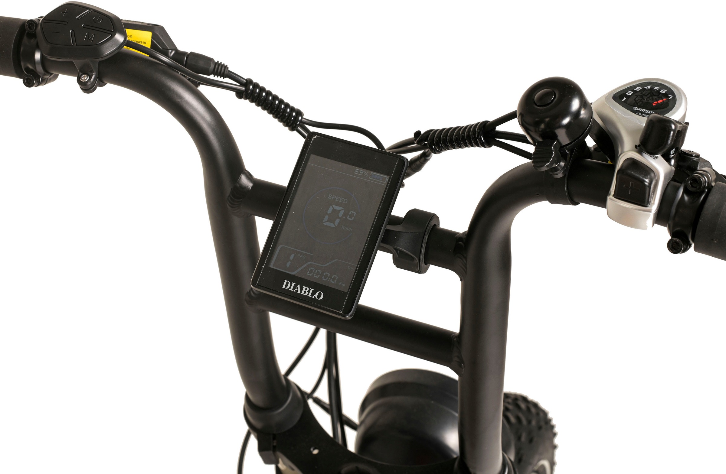 DIABLO BIKES E-Bike »Fat E-Bike 20" Kompakt Bike Zipper RH 50 cm«, 7 Gang, Shimano, Tourney, Heckmotor 250 W, Pedelec, Elektrofahrrad für Damen und Herren