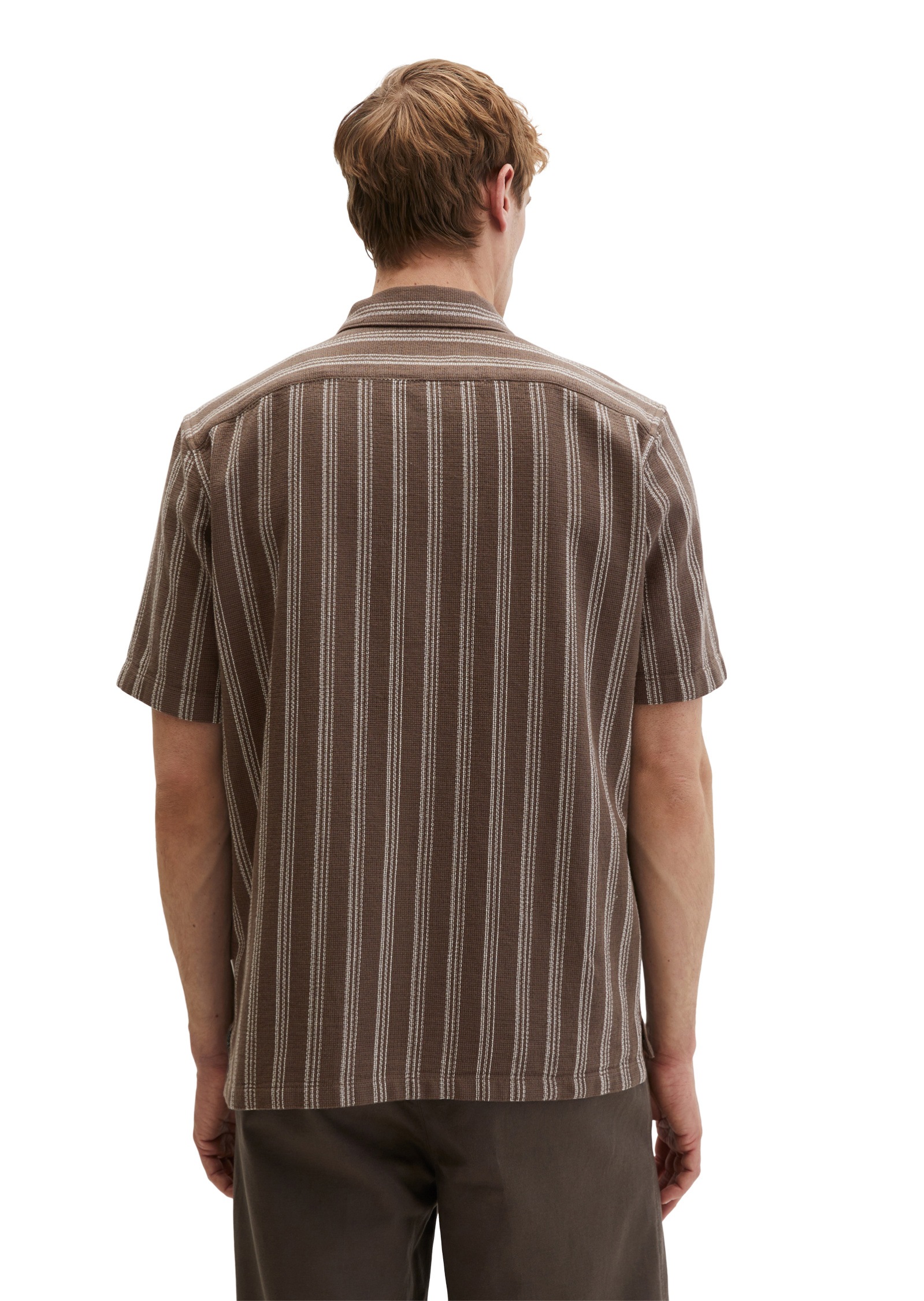 Thumbnail - Marc OPolo Kurzarmhemd "aus Bio-Baumwolle in Leno-Weave"