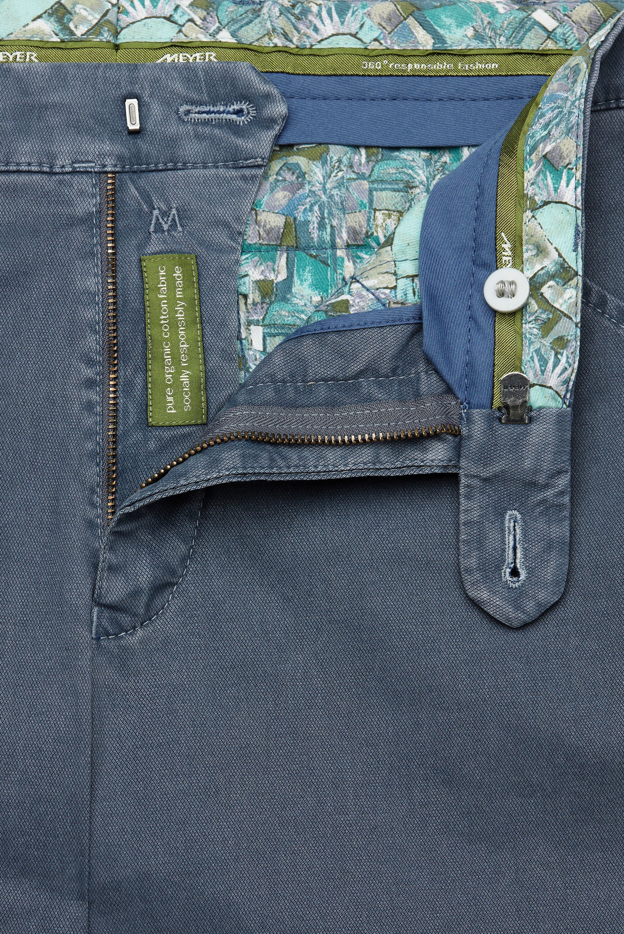 MEYER Stoffhose »Chicago«  Two-Tone-Super-Stretch