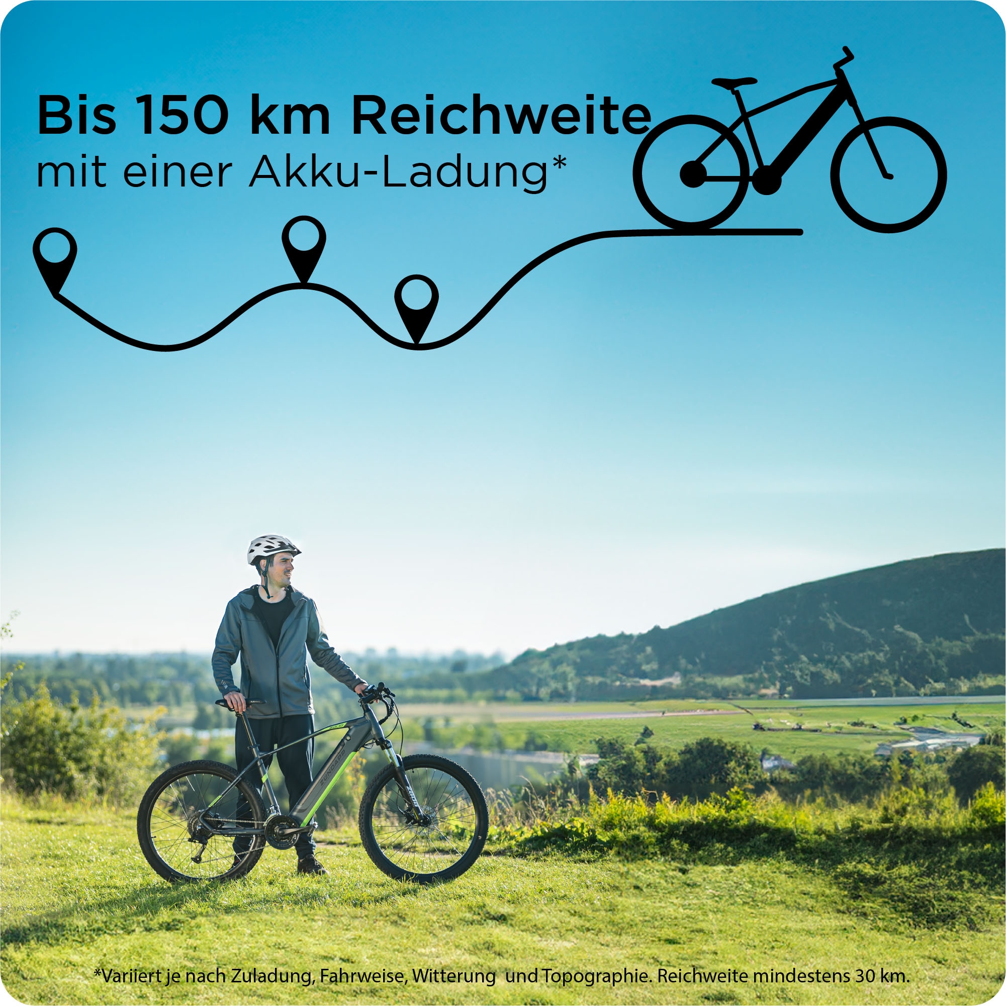 Zündapp E-Bike »Z808«, 24 Gang, Alivio, Heckmotor 250 W, Pedelec, Elektrofahrrad für Damen u. Herren, MTB