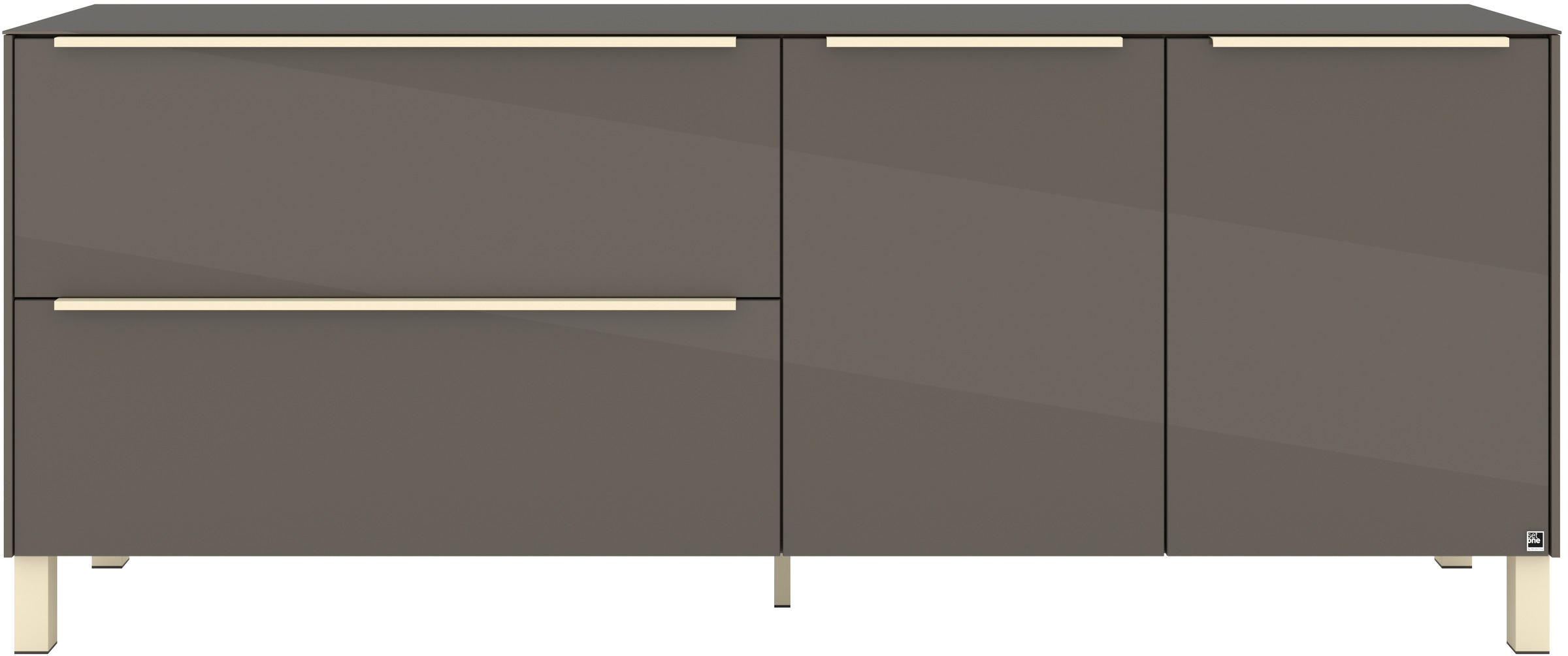 set one by Musterring Lowboard »Reno« 1 Stk. tlg. Mit Vierkantfuß in diversen Farben, 75 cm Höhe & Farbauswahl