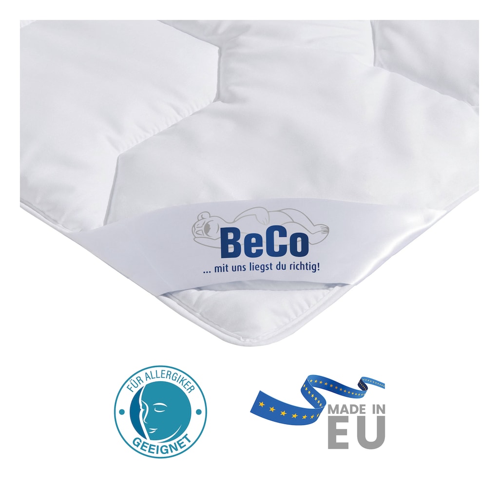 Beco Microfaserbettdecke »2 für 1, Bettdecken für Sommer und Winter, inkl. 1 Gratis-Leichtdecke«, normal, Füllung Polyester, Bezug Polyester, (1 St.)