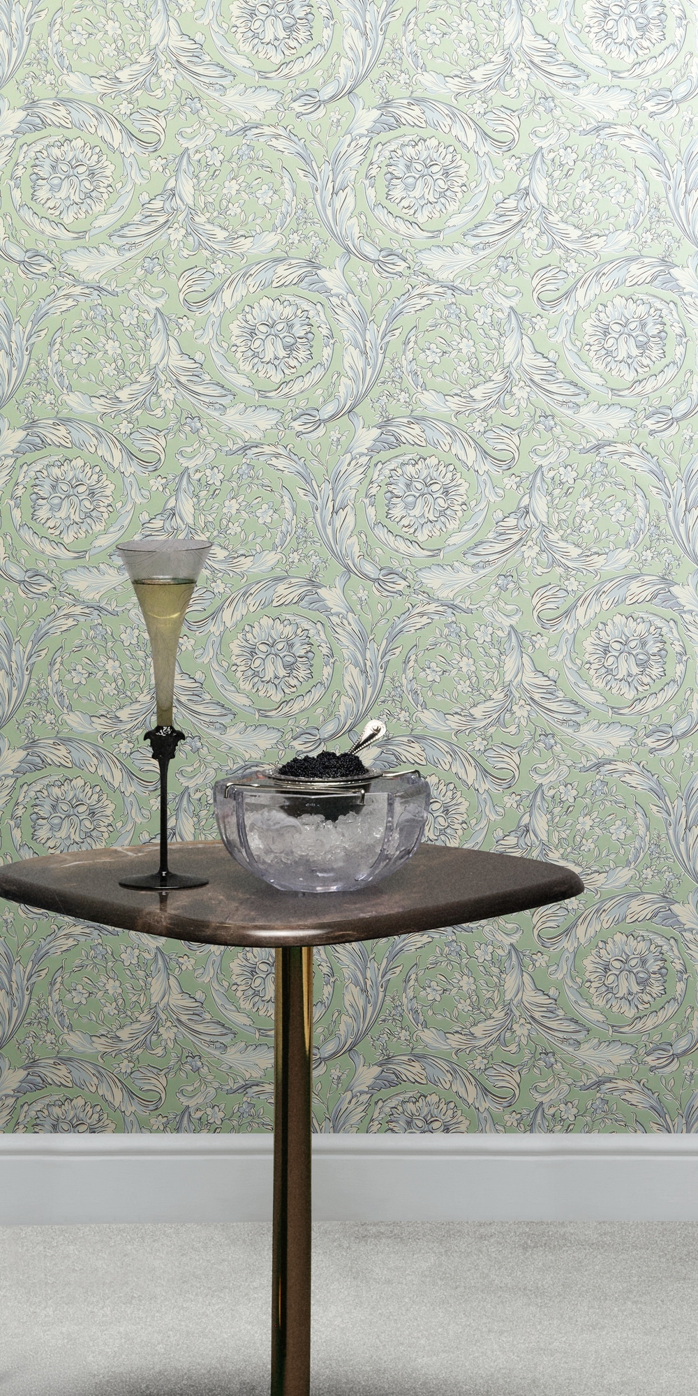 Versace Vliestapete "Versace 6 Barocco –" 3D-Optik Barock Motiv geprägt Neo-klassisches Rankenmuster mit Glanz & strukturierter Prägung